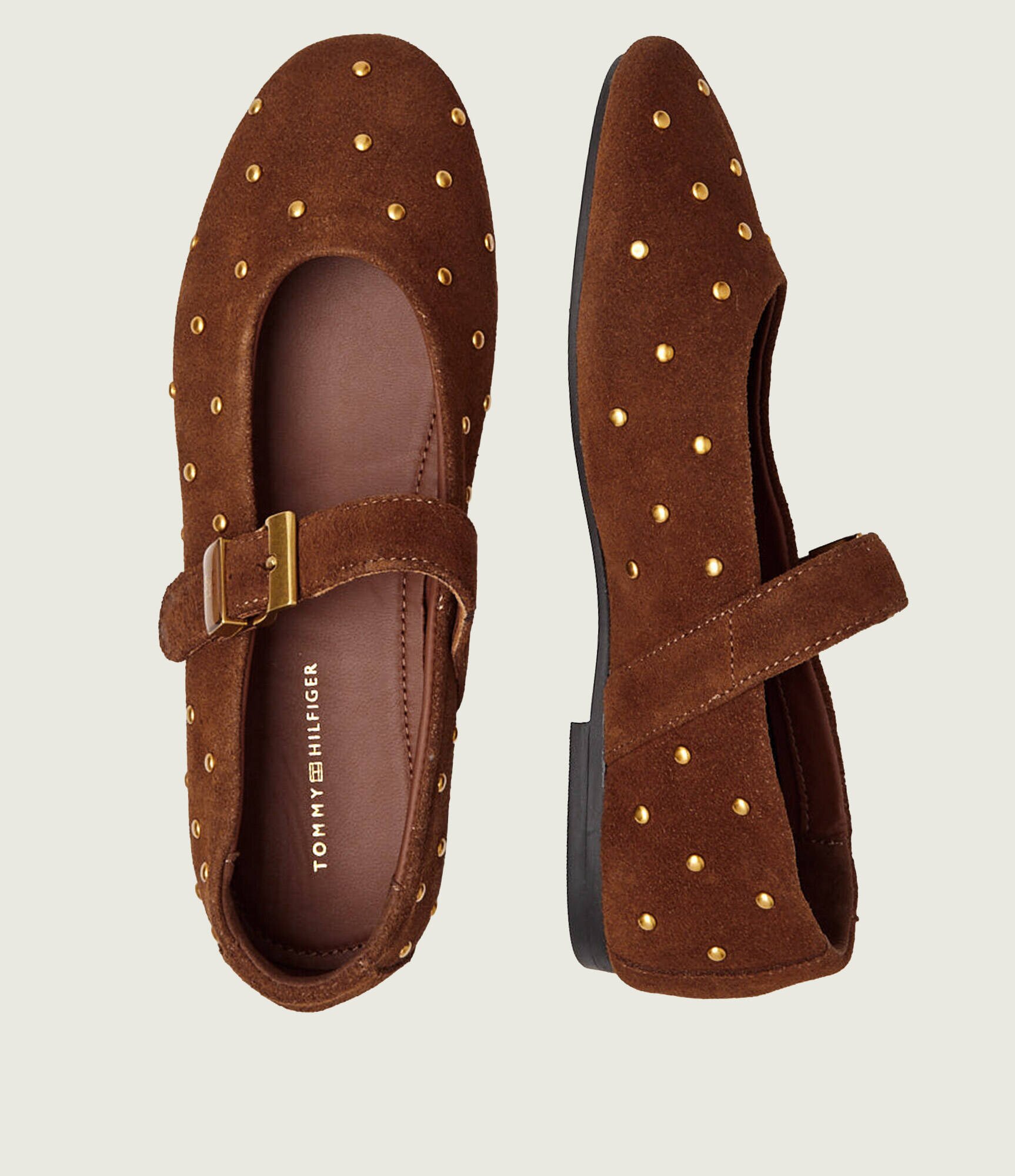 Tommy Hilfiger Balerini Mary Jane | piele întoarsă