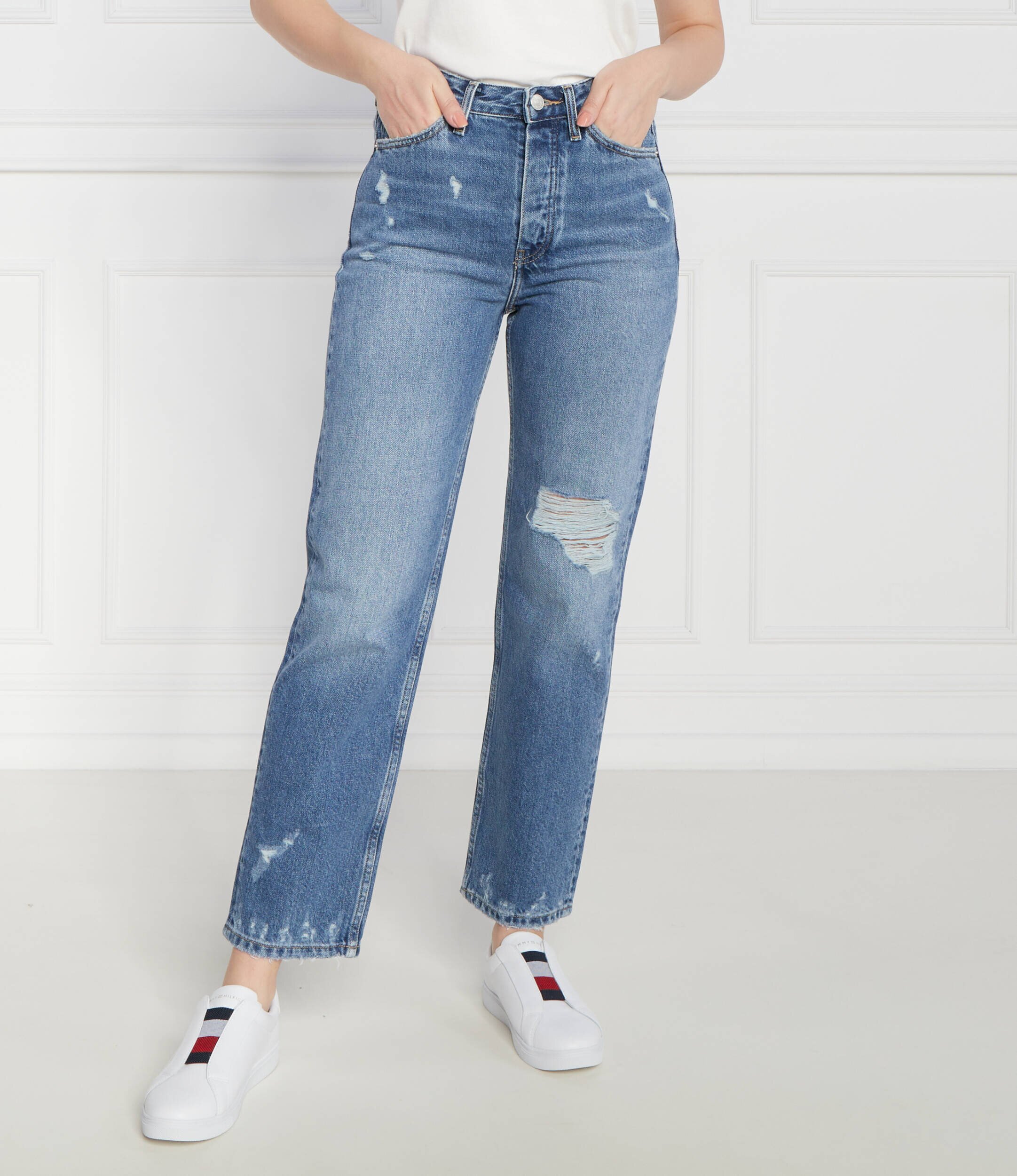 Tommy Hilfiger Blugi CLASSIC STRAIGHT HW A LEO WRN | Straight fit