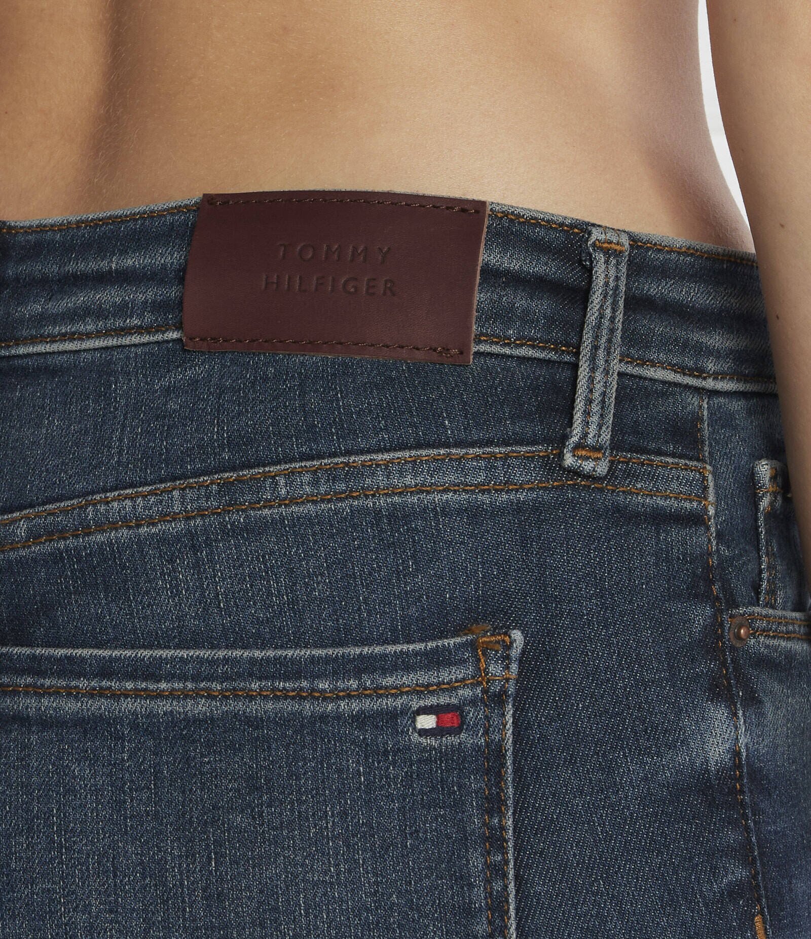 Tommy Hilfiger Blugi TH FLEX COMO SKINNY RW SAU | Skinny fit
