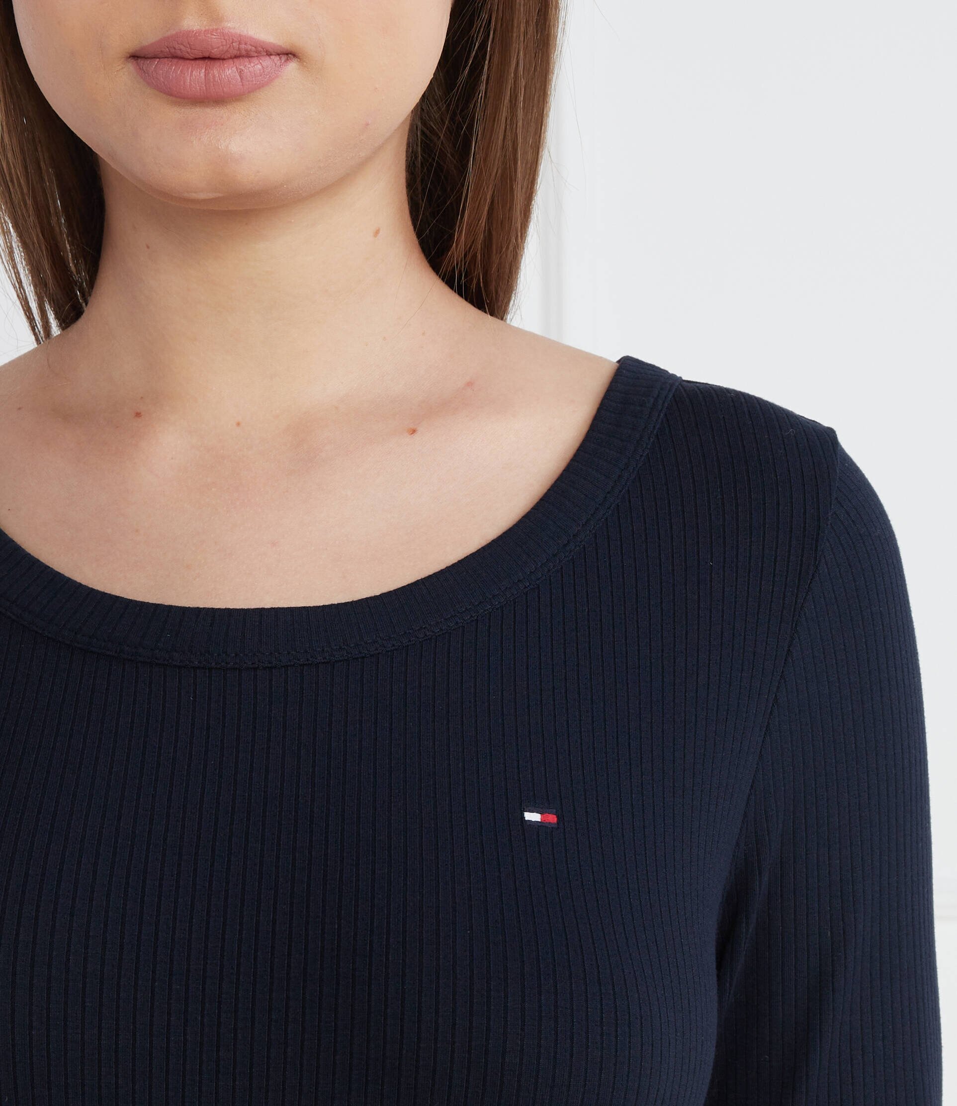 Tommy Hilfiger Bluză 5X2 RIB O-NK LS | Slim Fit