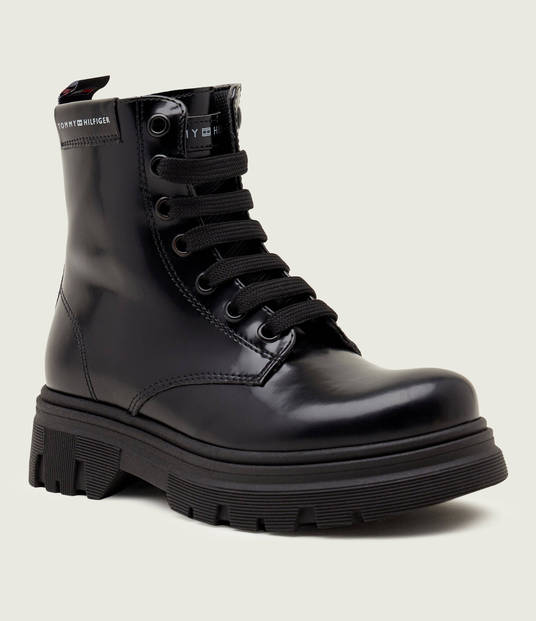 Tommy Hilfiger Botine cu adaos de piele