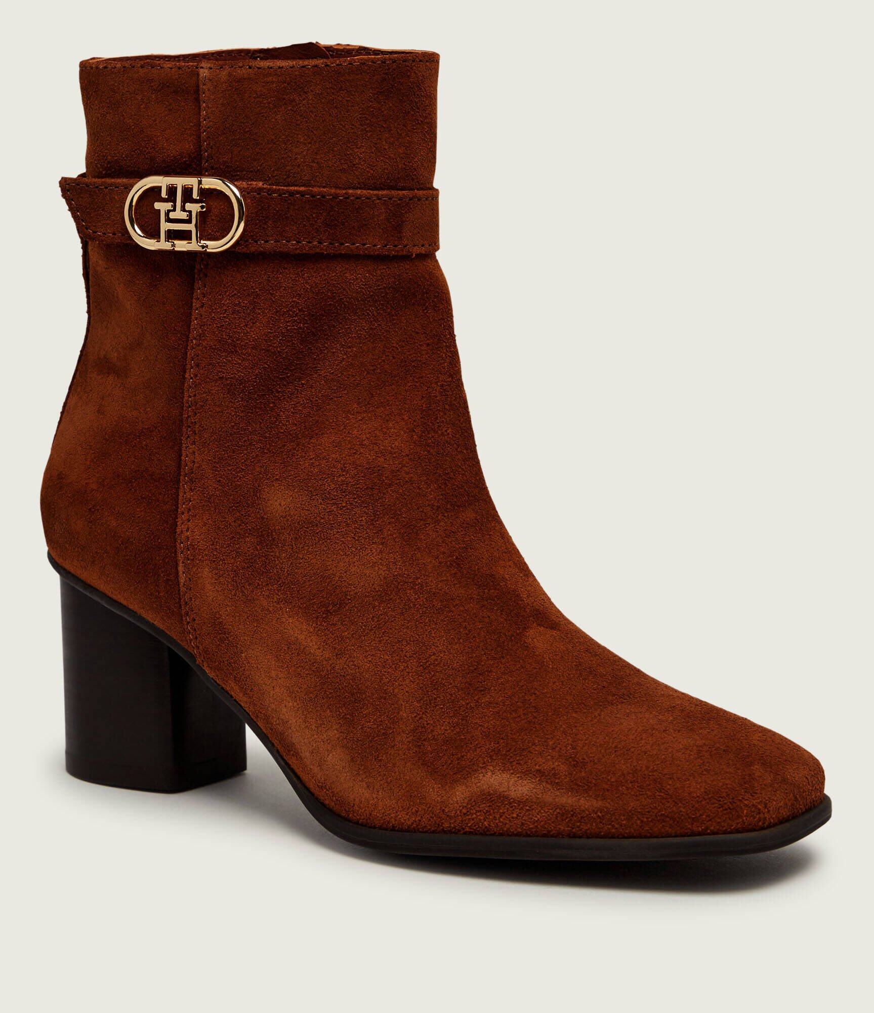 Tommy Hilfiger Botine cu toc | piele întoarsă