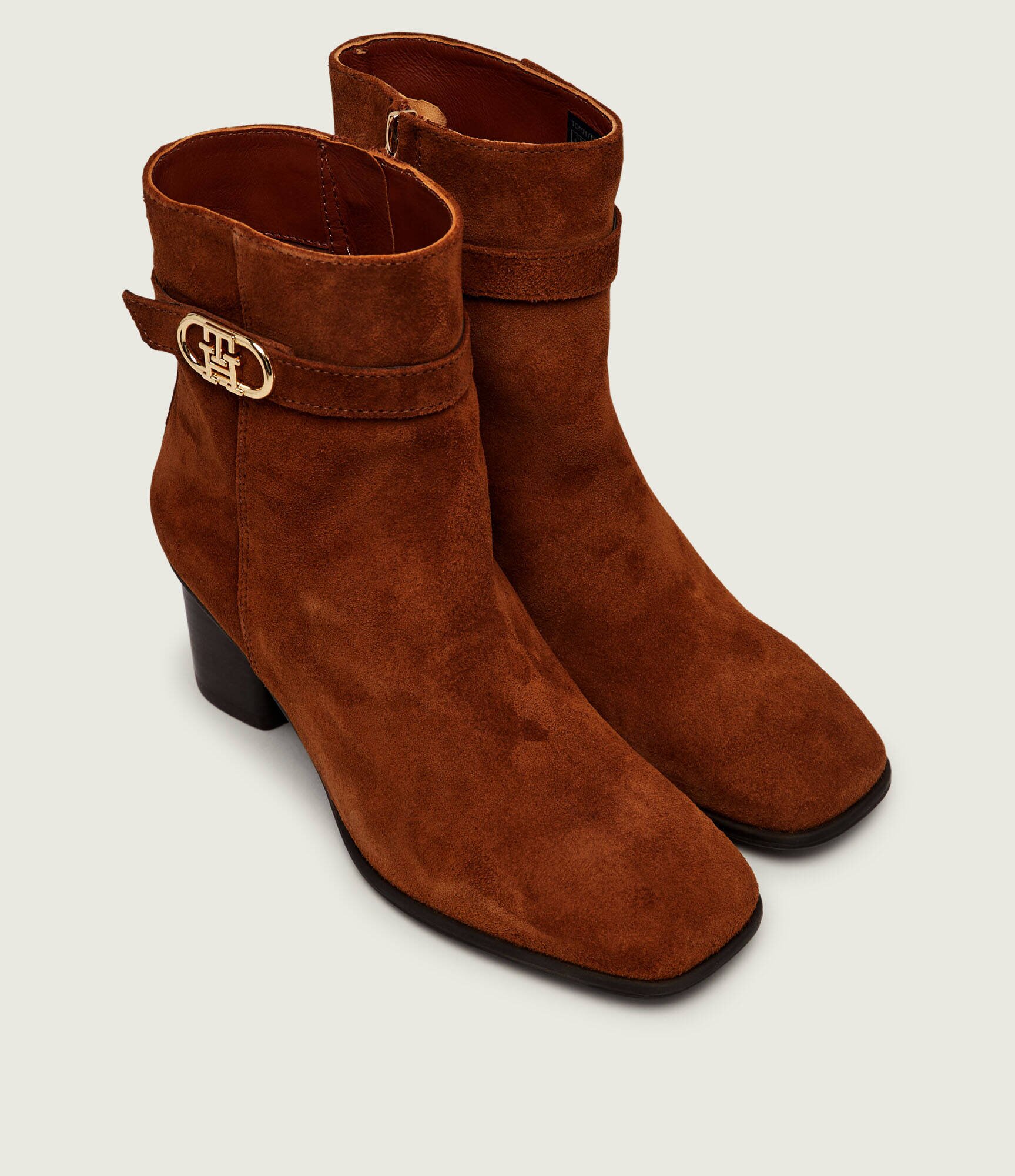 Tommy Hilfiger Botine cu toc | piele întoarsă