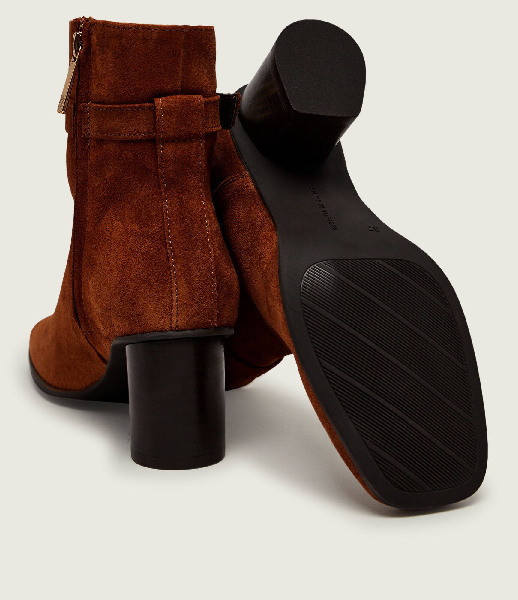 Tommy Hilfiger Botine cu toc | piele întoarsă