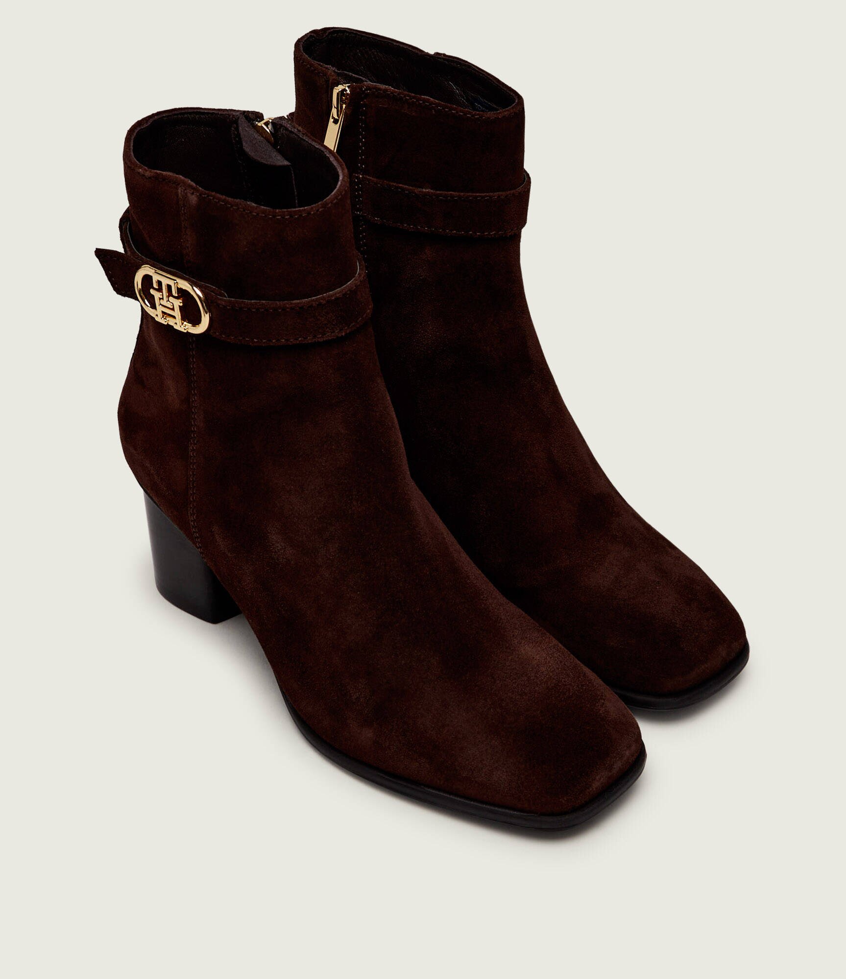Tommy Hilfiger Botine cu toc | piele întoarsă