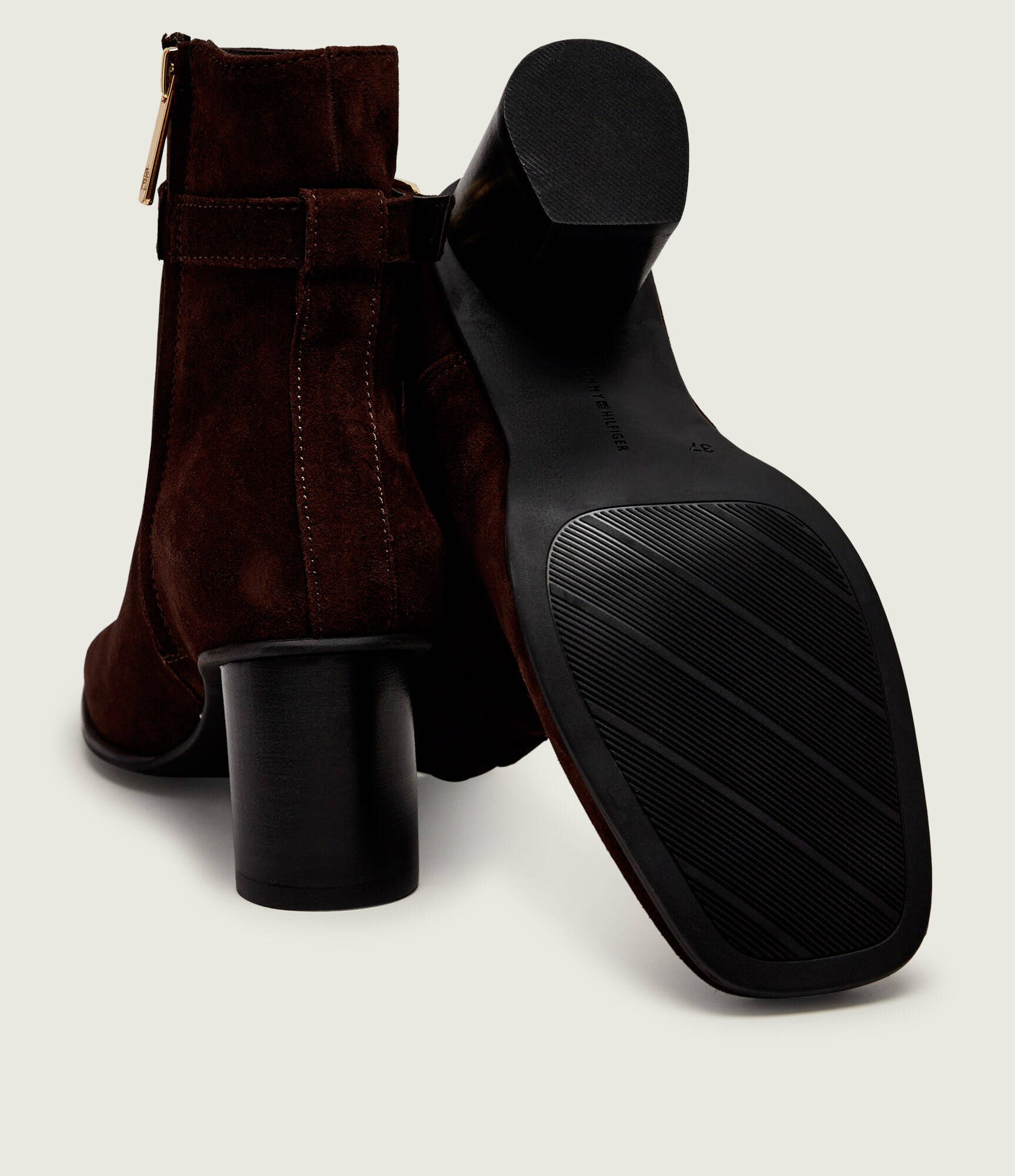Tommy Hilfiger Botine cu toc | piele întoarsă