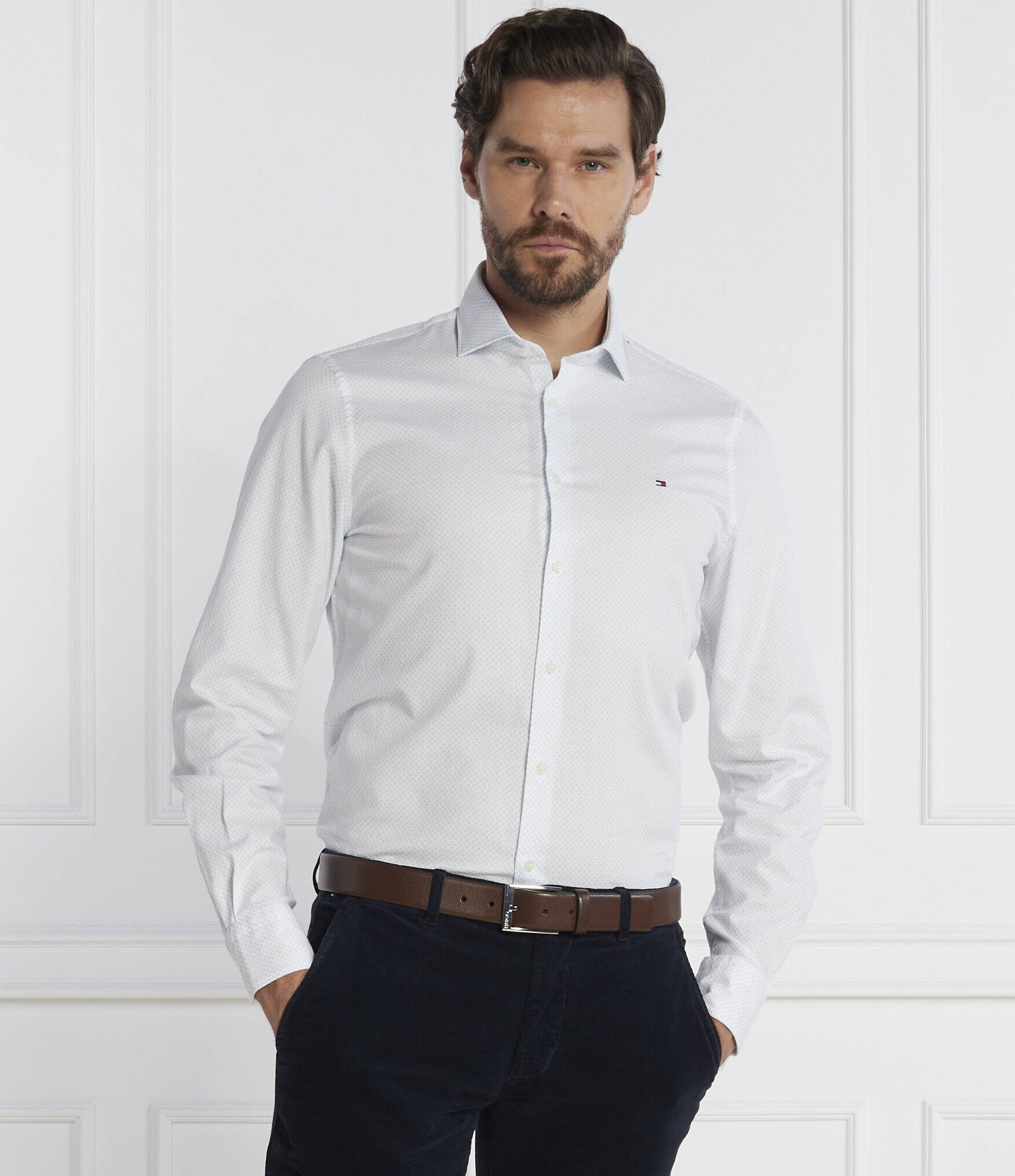 Tommy Hilfiger Cămașă CL-W DOBBY PRINT SF | Slim Fit