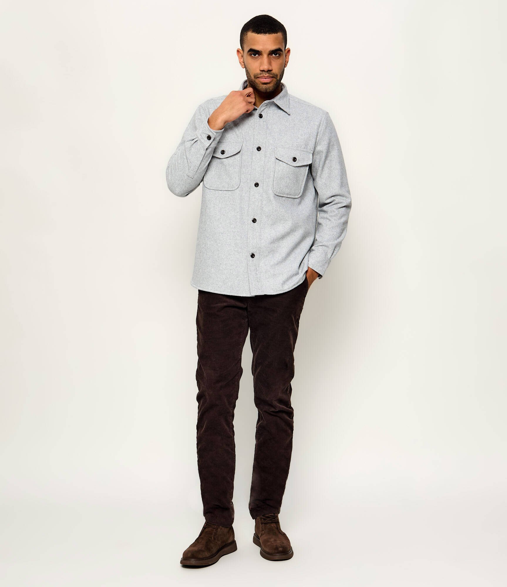 Tommy Hilfiger Cămașă | Classic fit cu adaos de lână