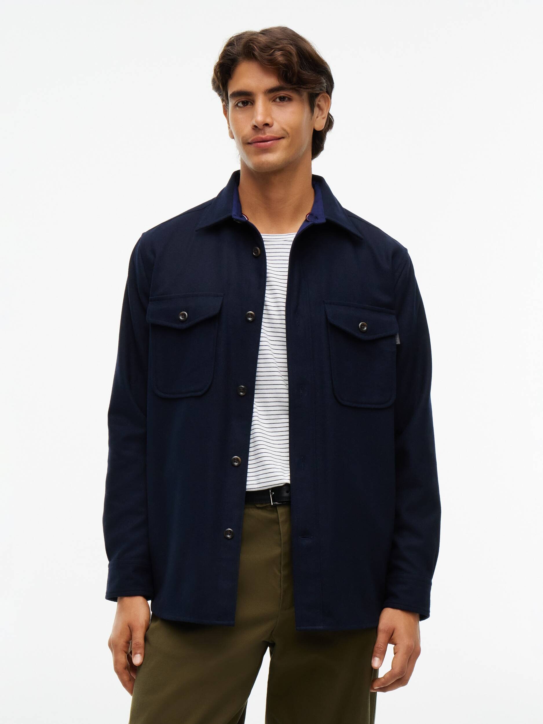 Tommy Hilfiger Cămașă | Classic fit cu adaos de lână