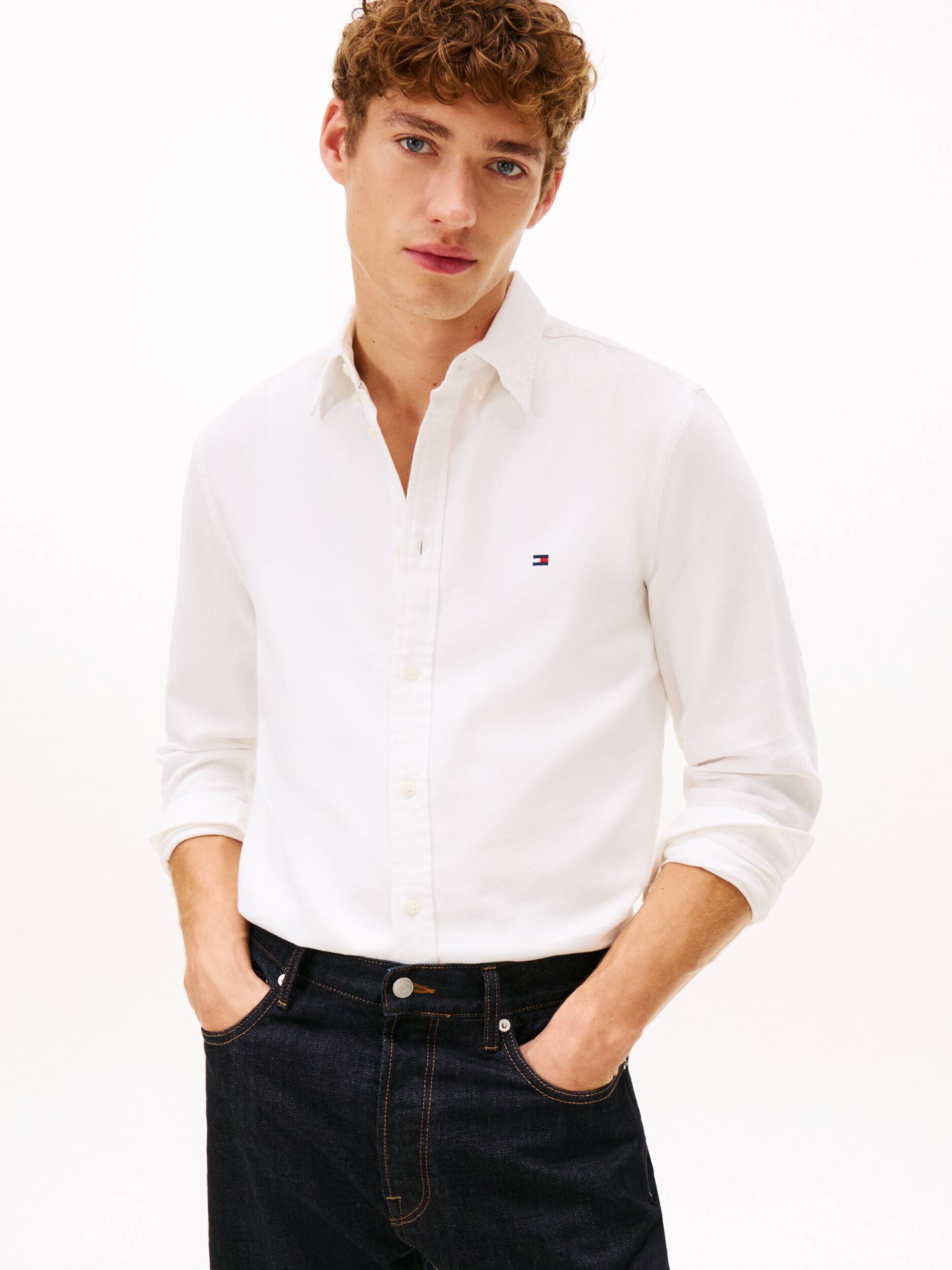 Tommy Hilfiger Cămașă DOBBY | Slim Fit