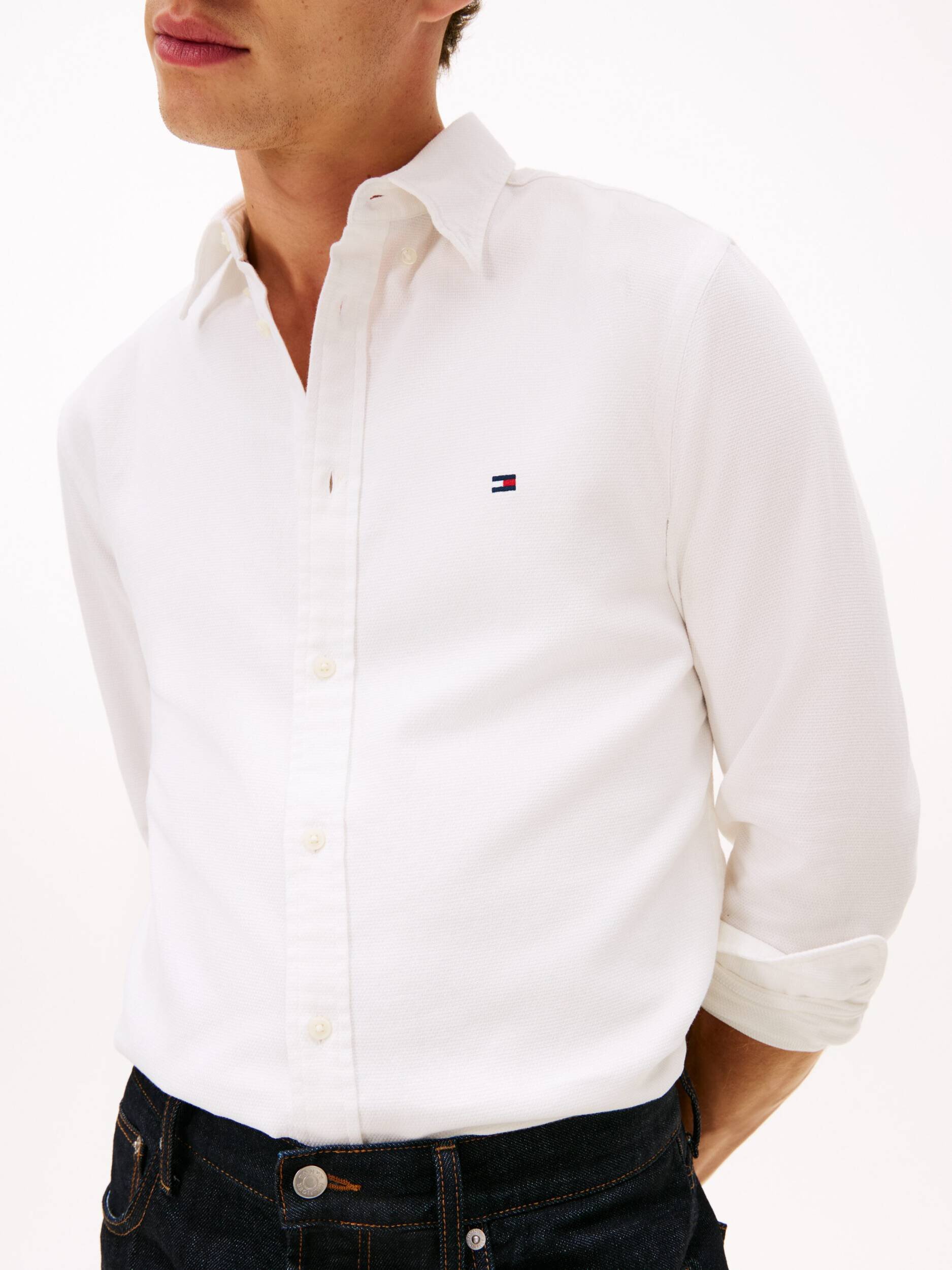 Tommy Hilfiger Cămașă DOBBY | Slim Fit