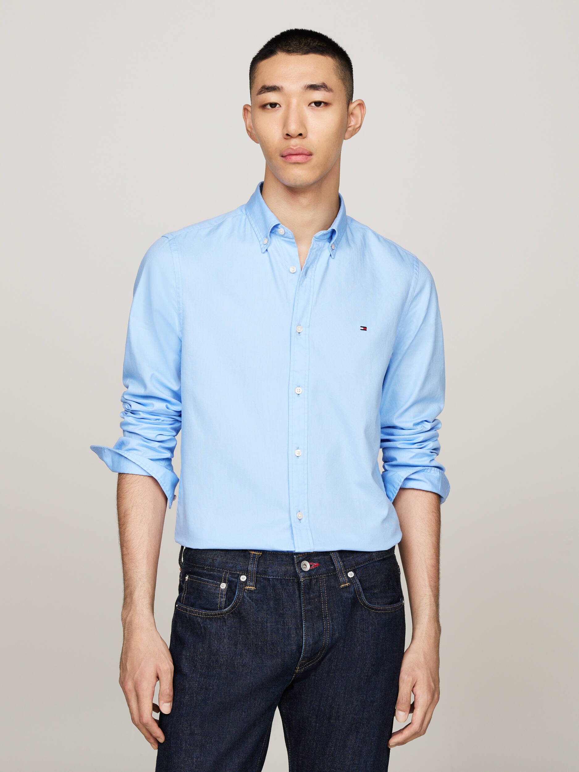 Tommy Hilfiger Cămașă DOBBY | Slim Fit