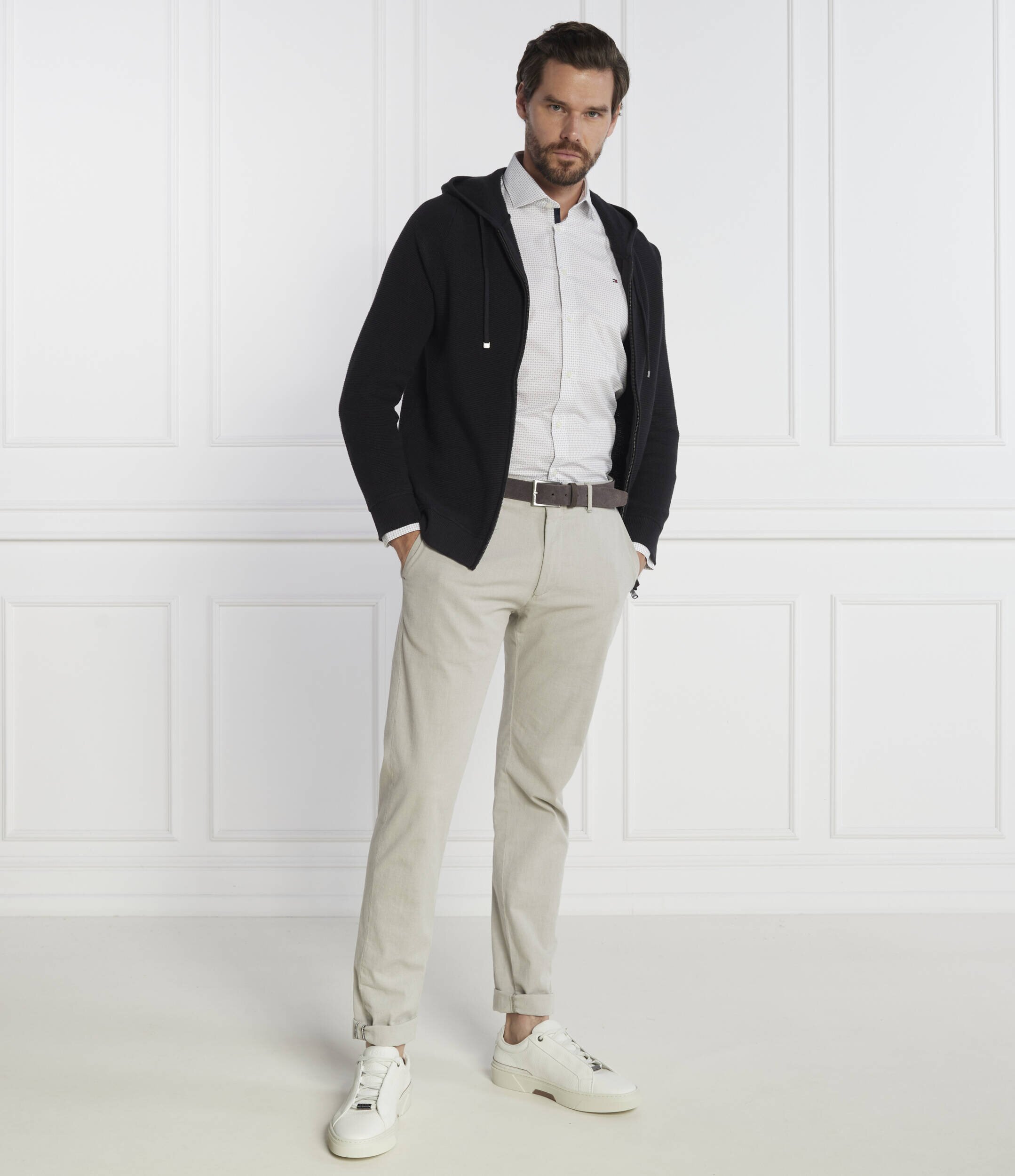 Tommy Hilfiger Cămașă DUO PRINT | Slim Fit | stretch