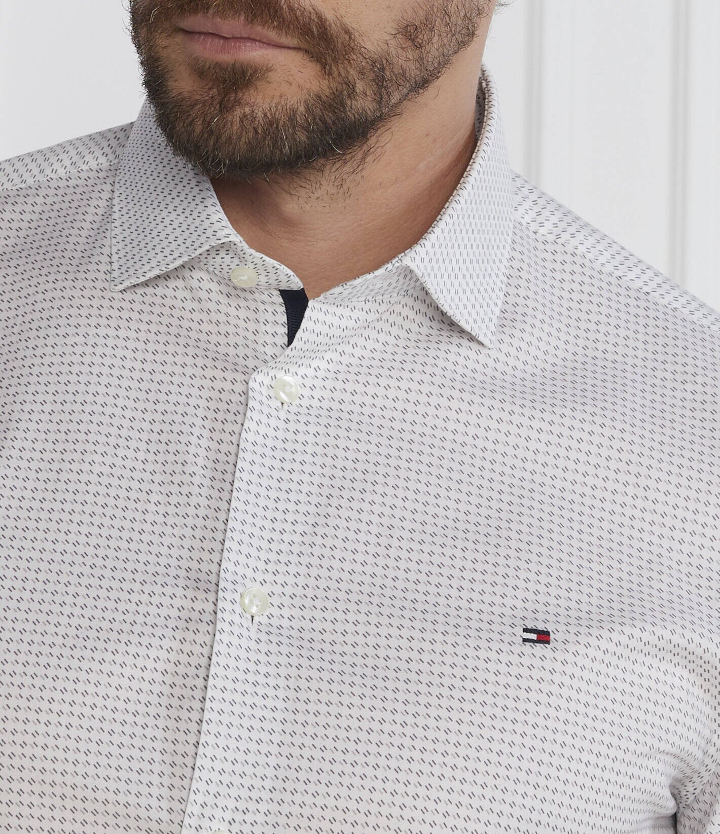 Tommy Hilfiger Cămașă DUO PRINT | Slim Fit | stretch