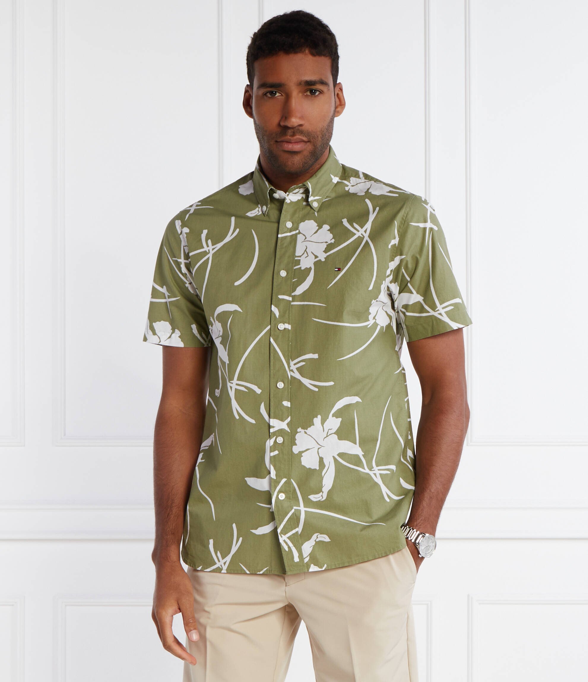 Tommy Hilfiger Cămașă LARGE TROPICAL PRT | Regular Fit