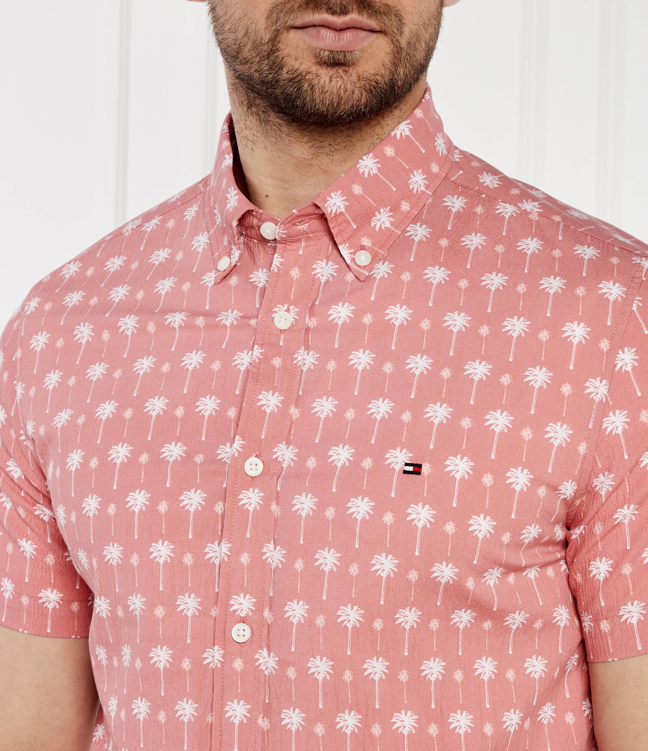 Tommy Hilfiger Cămașă MINI PALM | Slim Fit | stretch