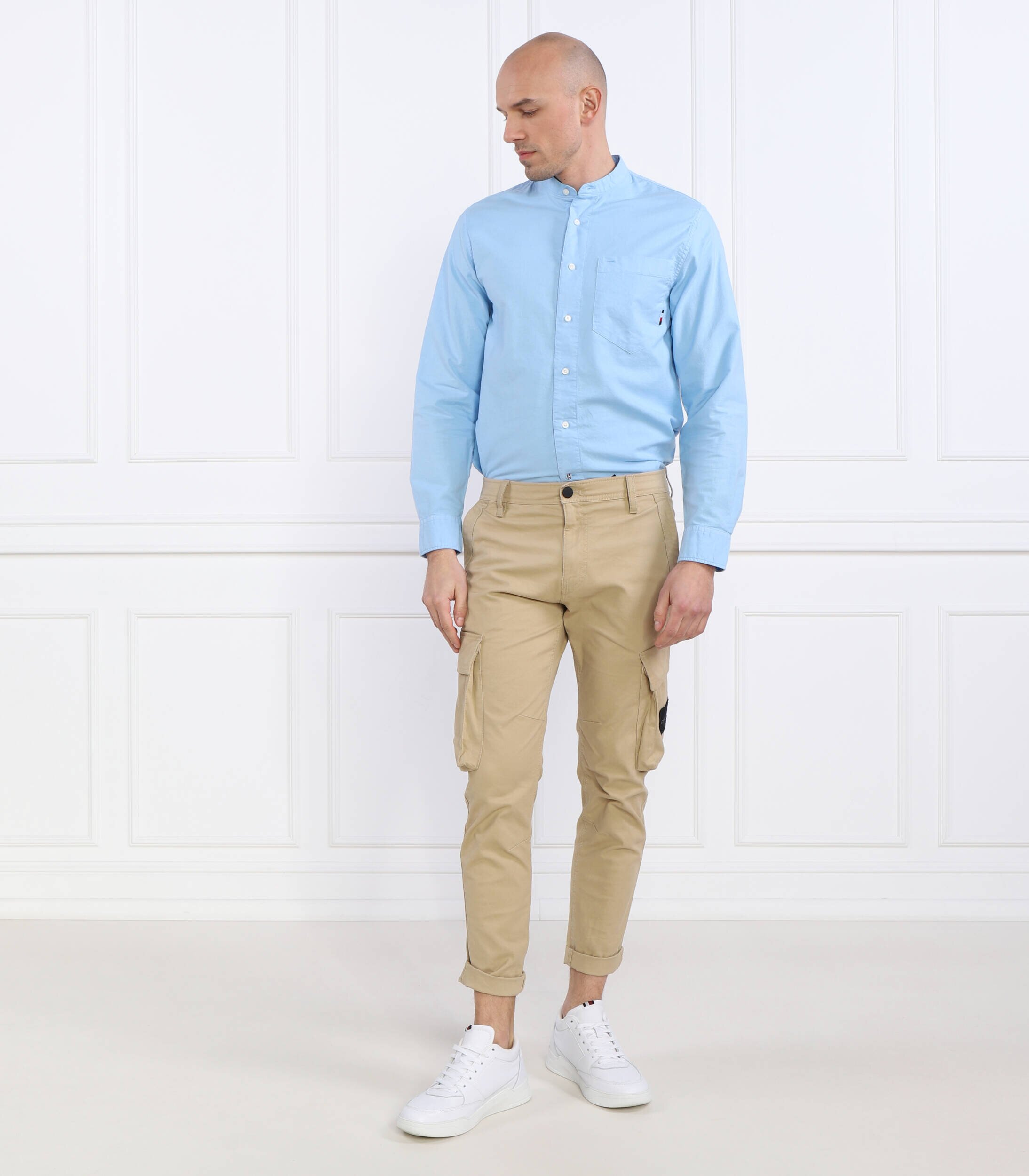 Tommy Hilfiger Cămașă PIGMENT GMD MANDARIN | Regular Fit