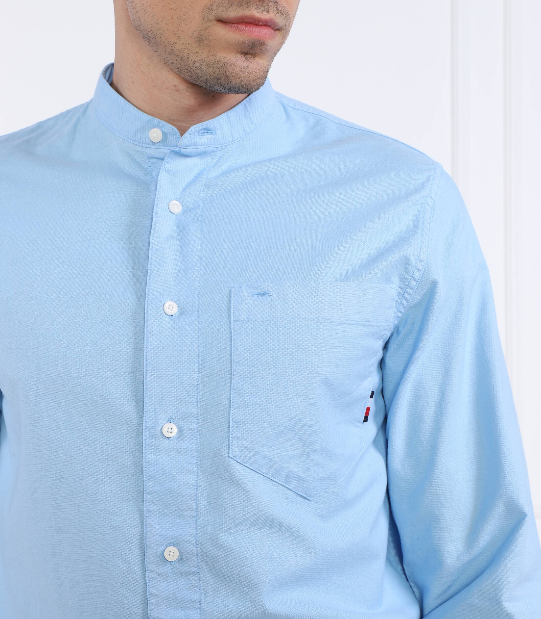 Tommy Hilfiger Cămașă PIGMENT GMD MANDARIN | Regular Fit