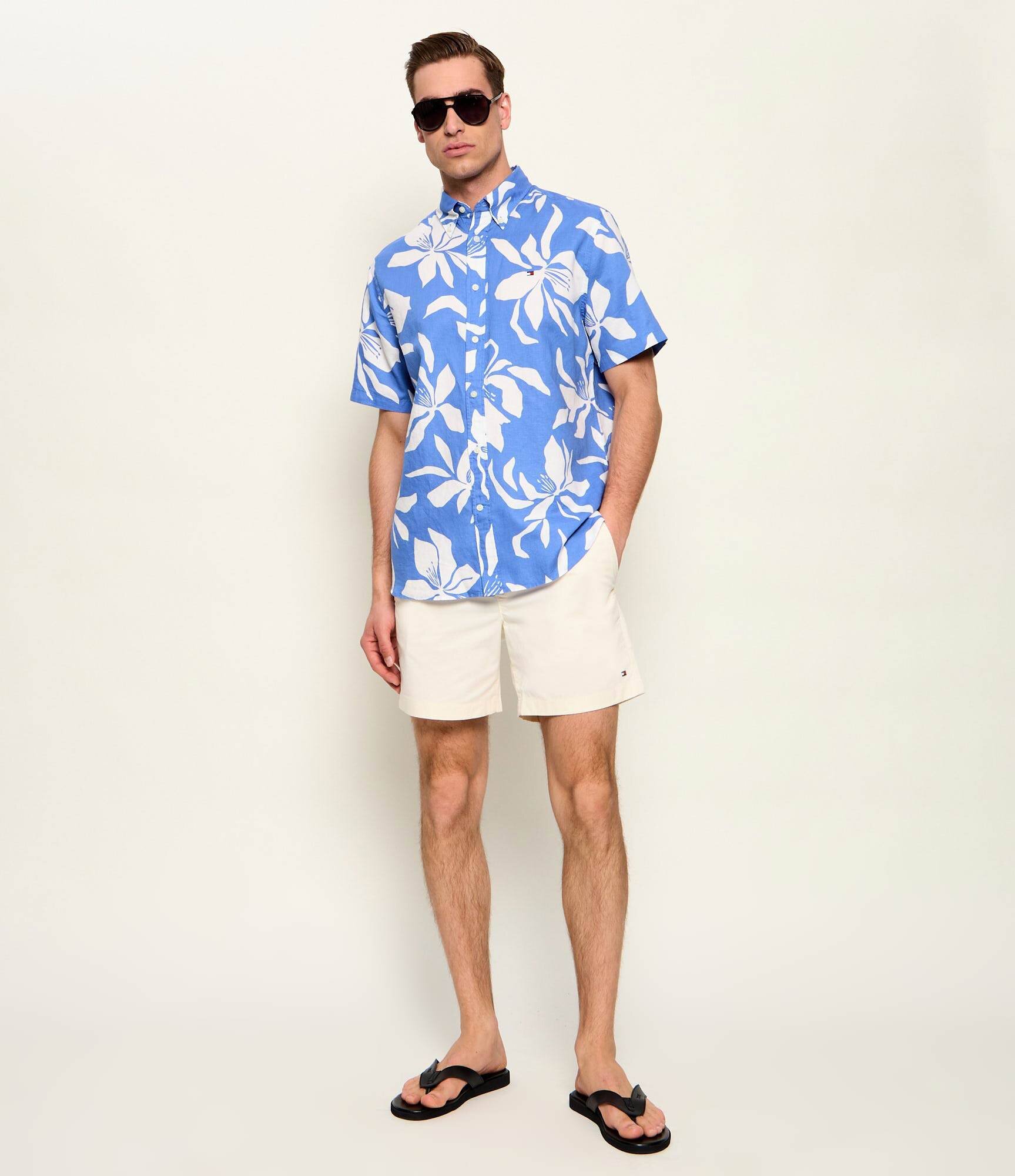 Tommy Hilfiger Cămașă | regular fit | cu adaos de in