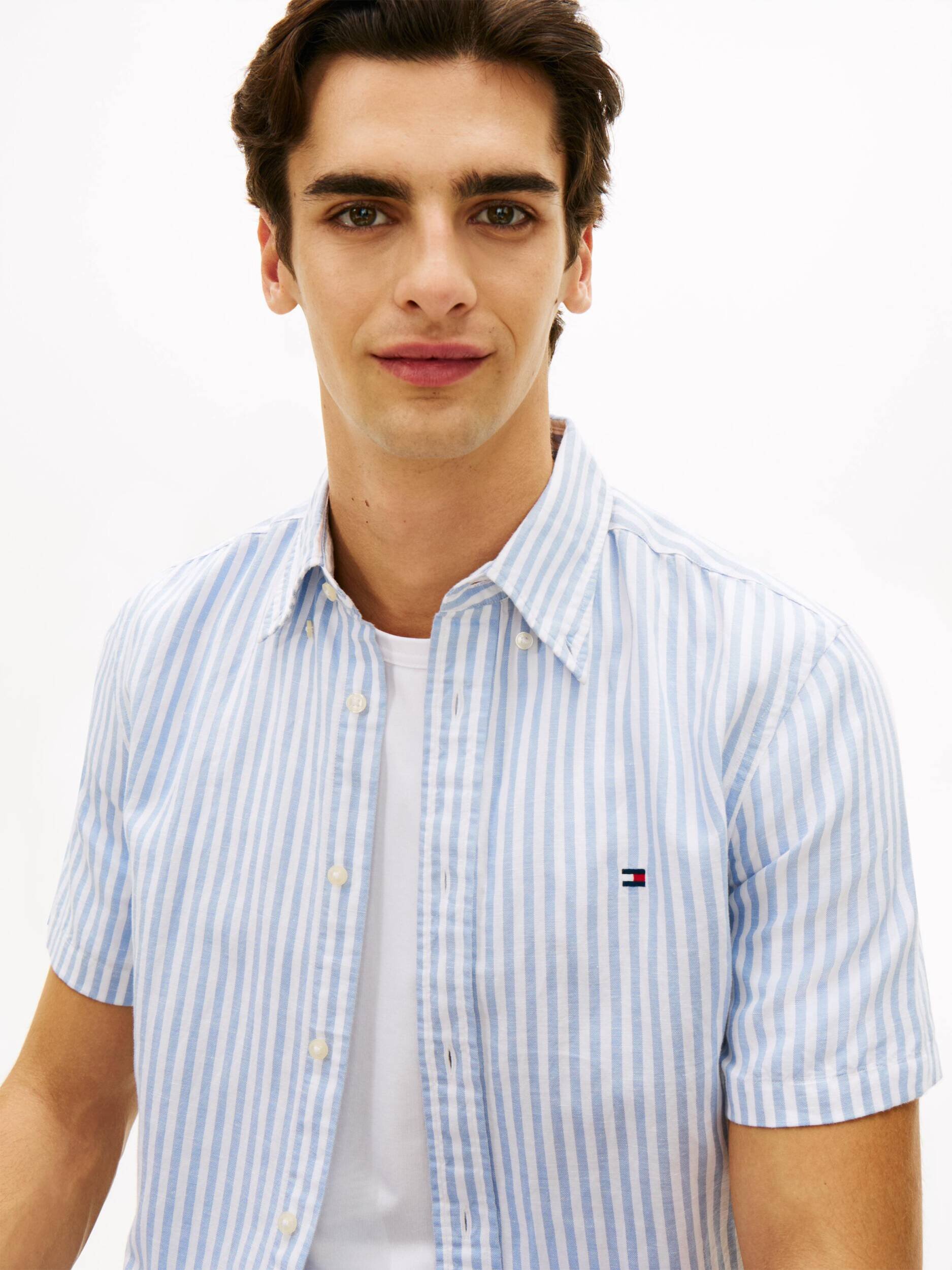 Tommy Hilfiger Cămașă | regular fit | cu adaos de in