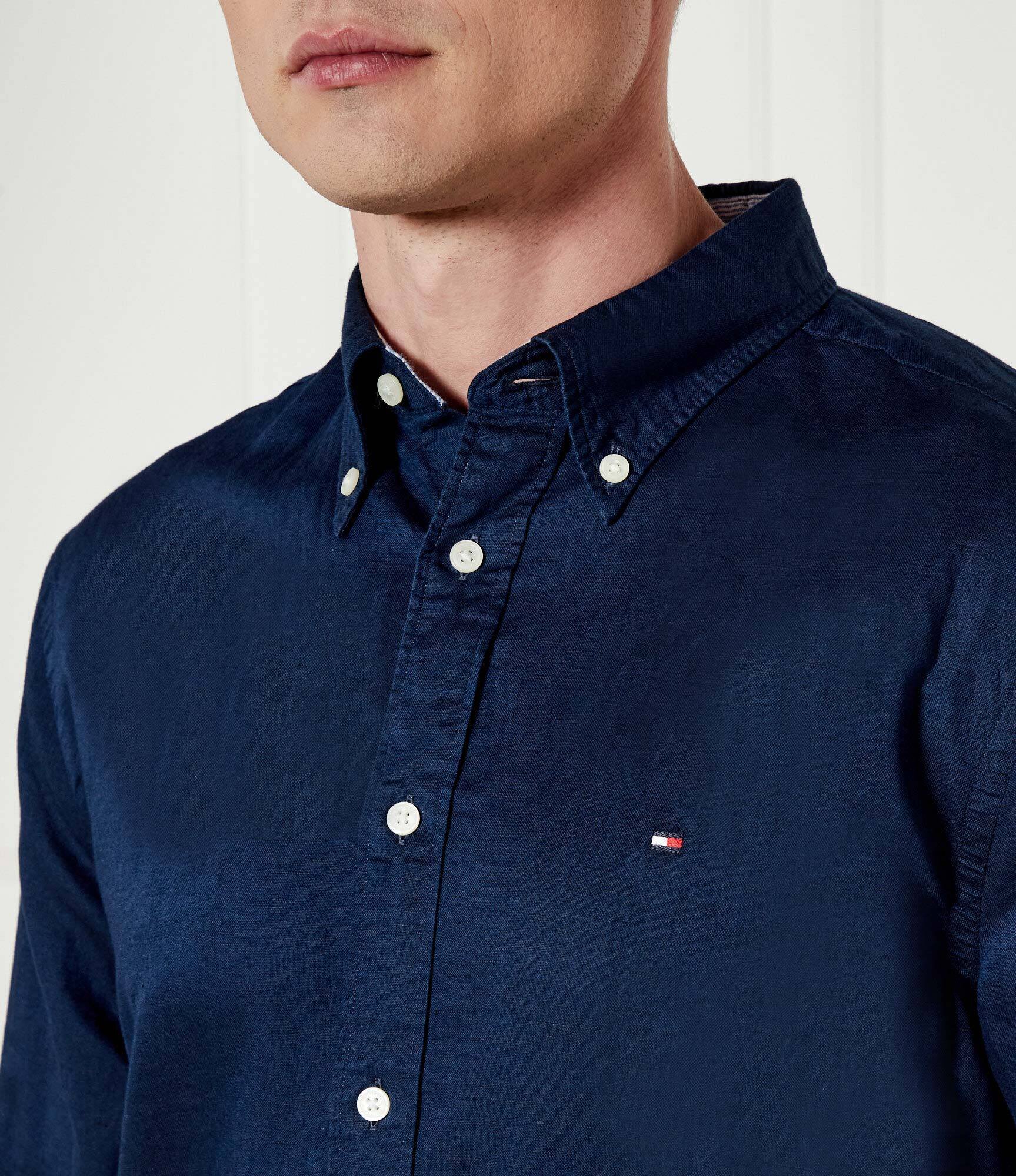 Tommy Hilfiger Cămașă | Regular Fit | cu adaos de in