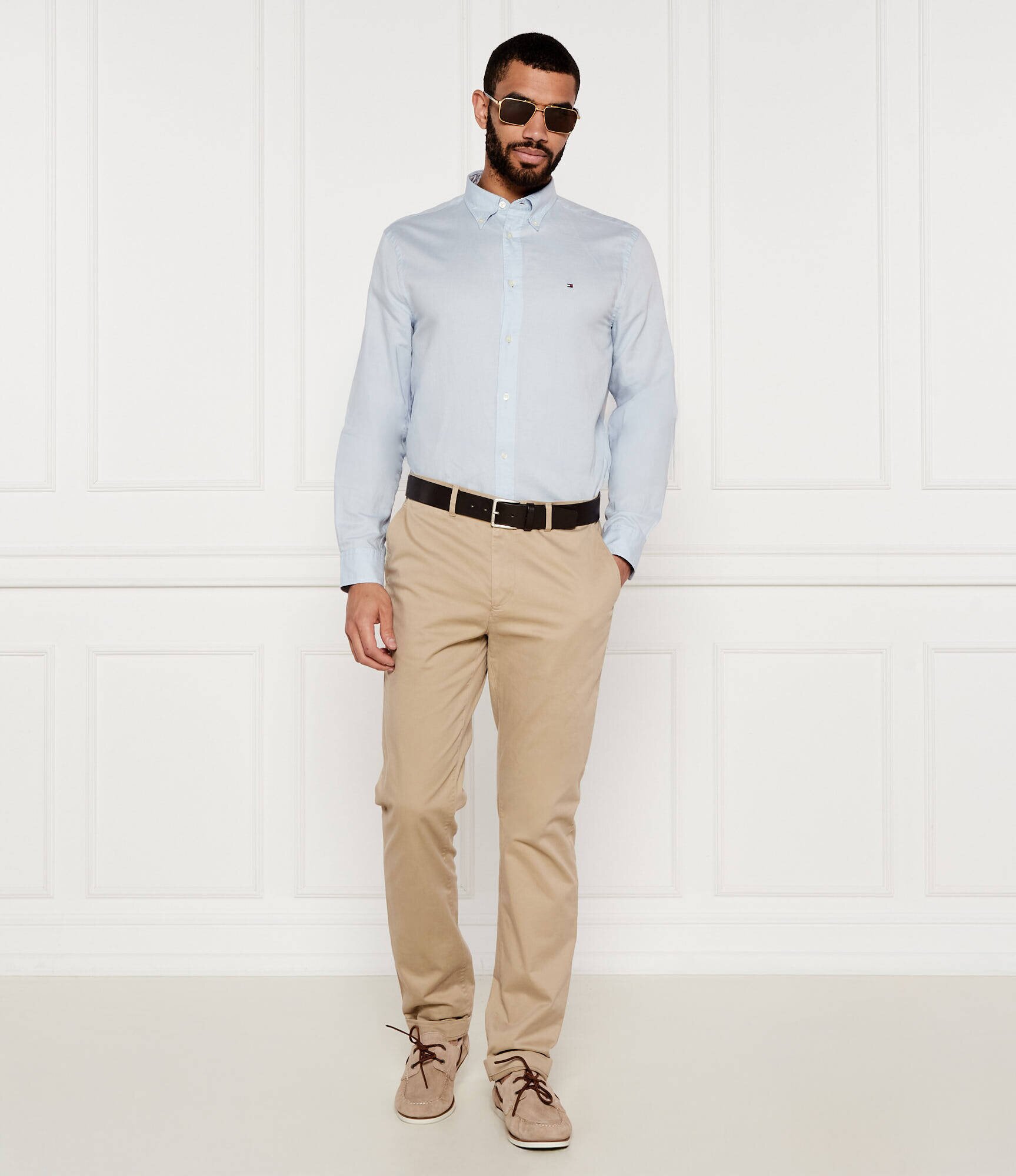 Tommy Hilfiger Cămașă | Regular Fit | cu adaos de in