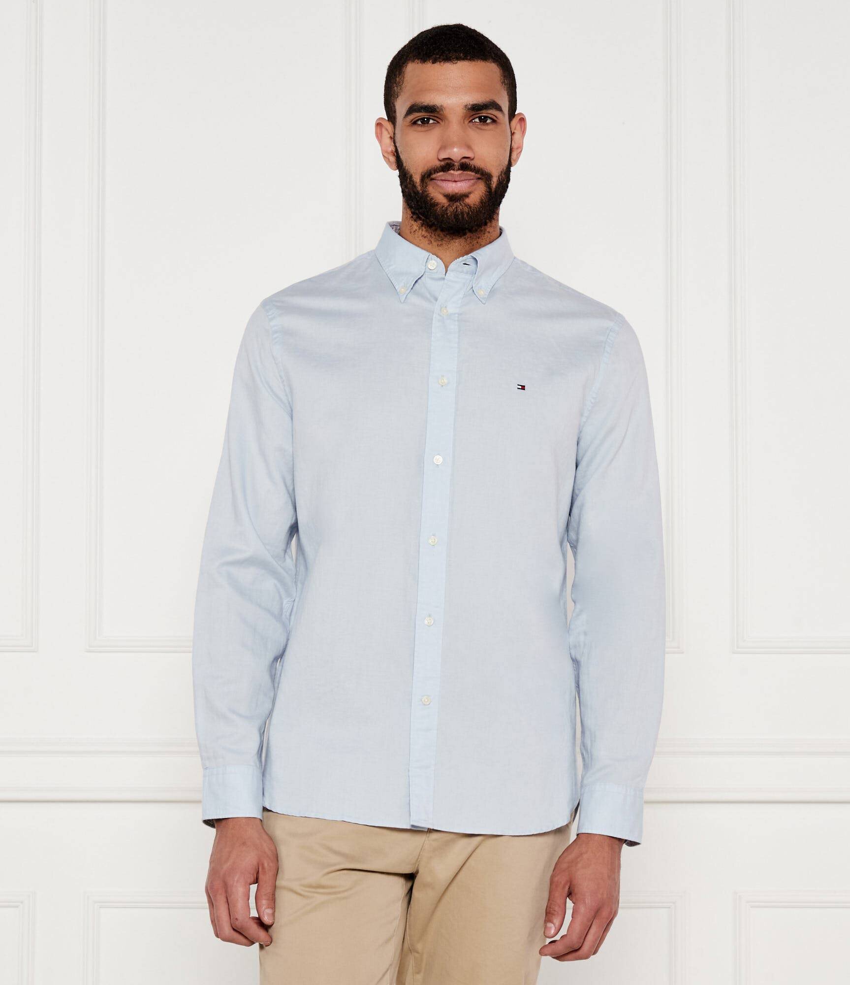 Tommy Hilfiger Cămașă | Regular Fit | cu adaos de in