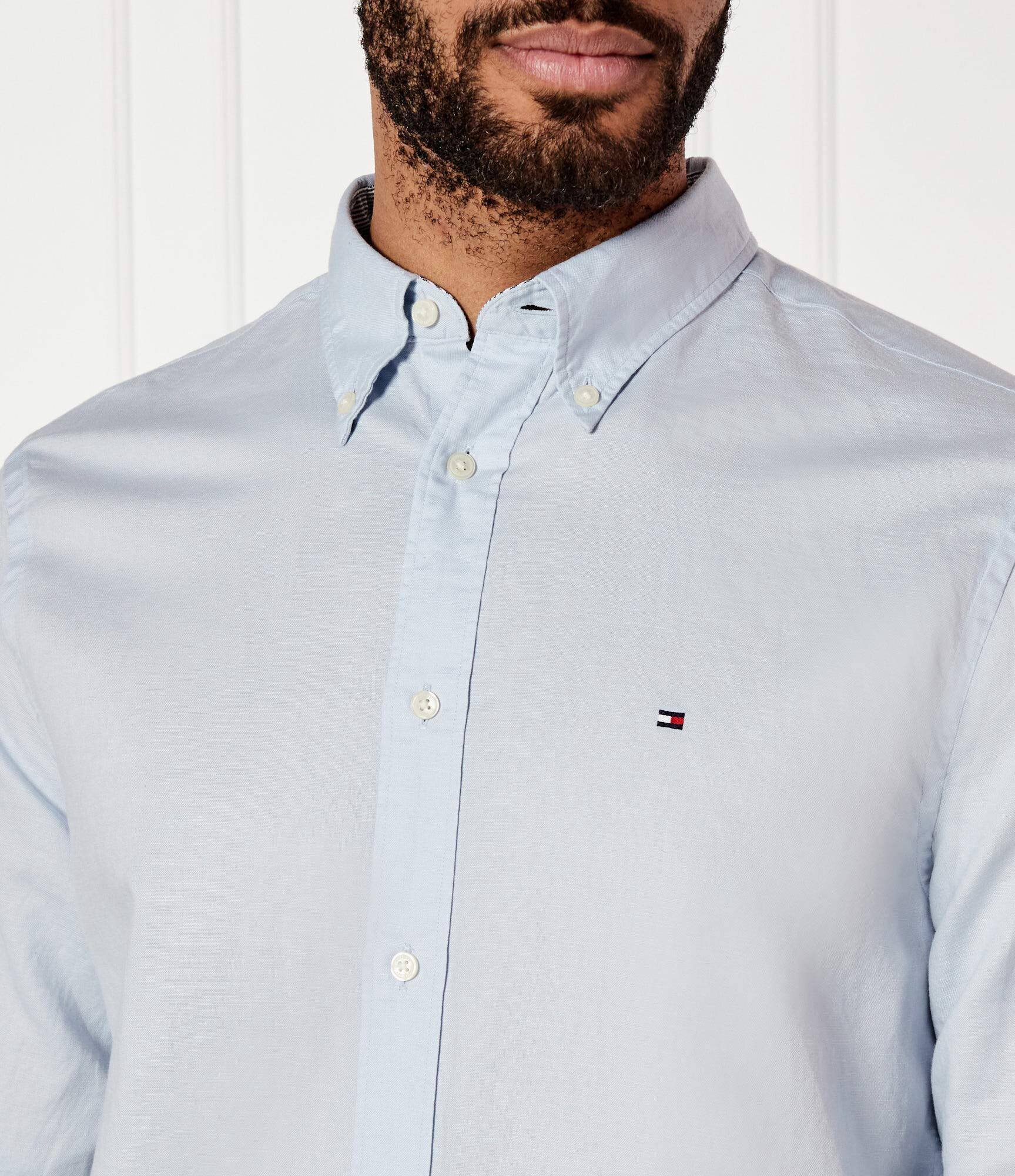 Tommy Hilfiger Cămașă | Regular Fit | cu adaos de in