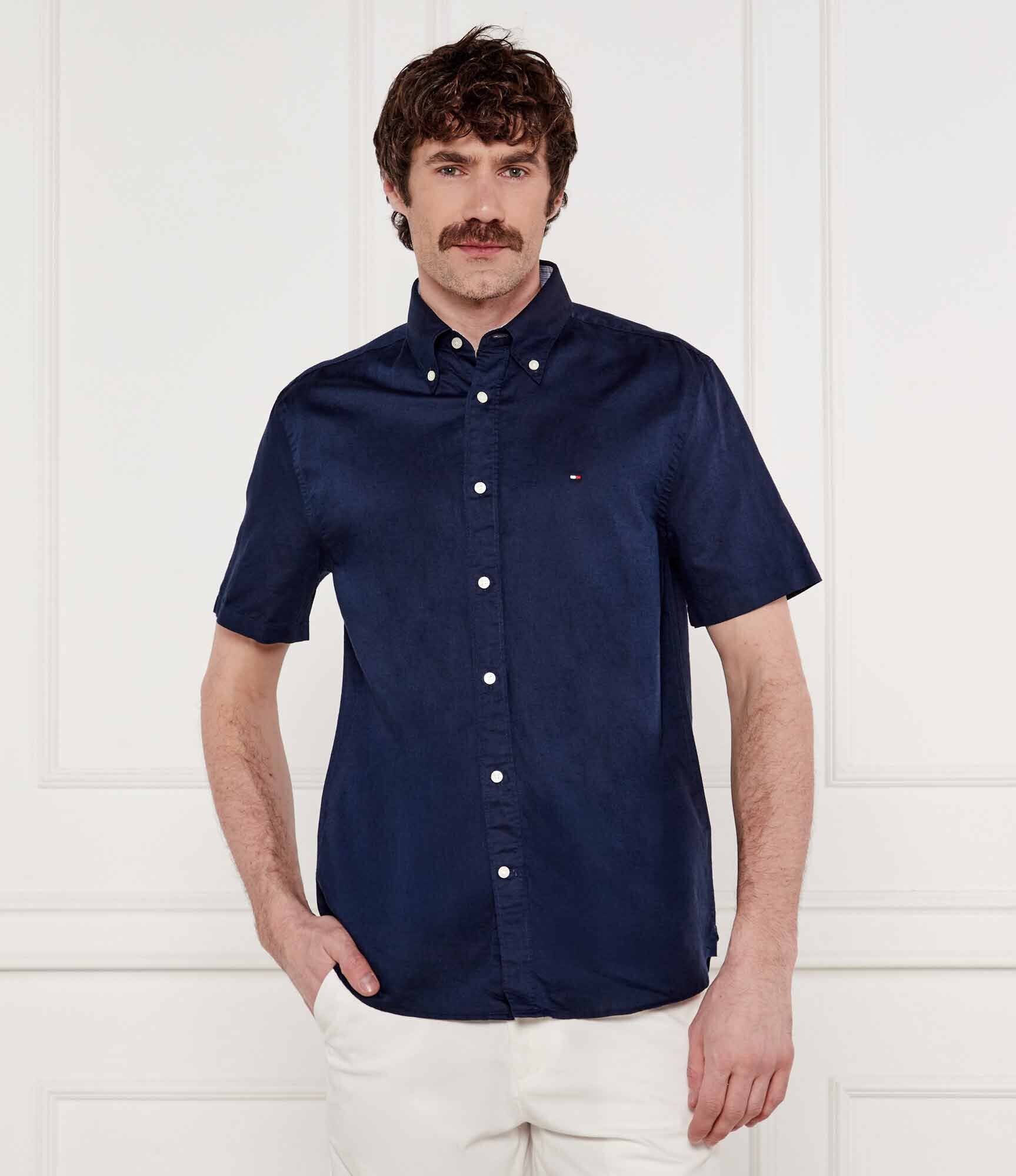 Tommy Hilfiger Cămașă | Regular Fit | cu adaos de in