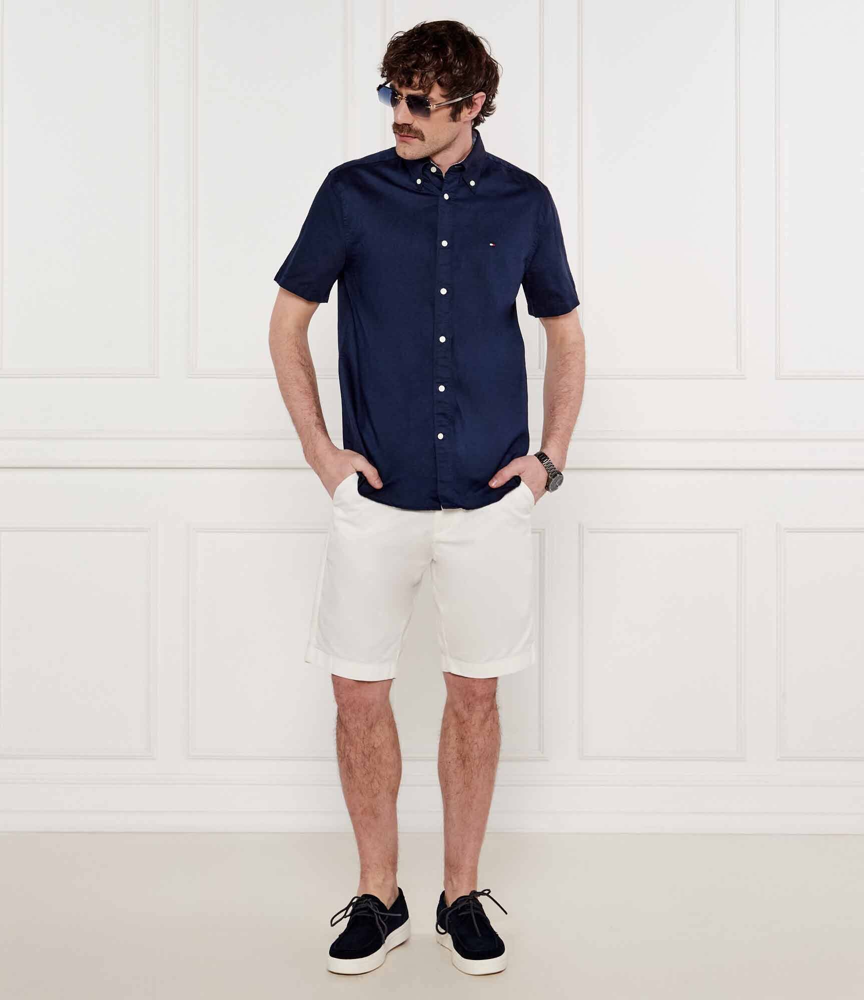 Tommy Hilfiger Cămașă | Regular Fit | cu adaos de in