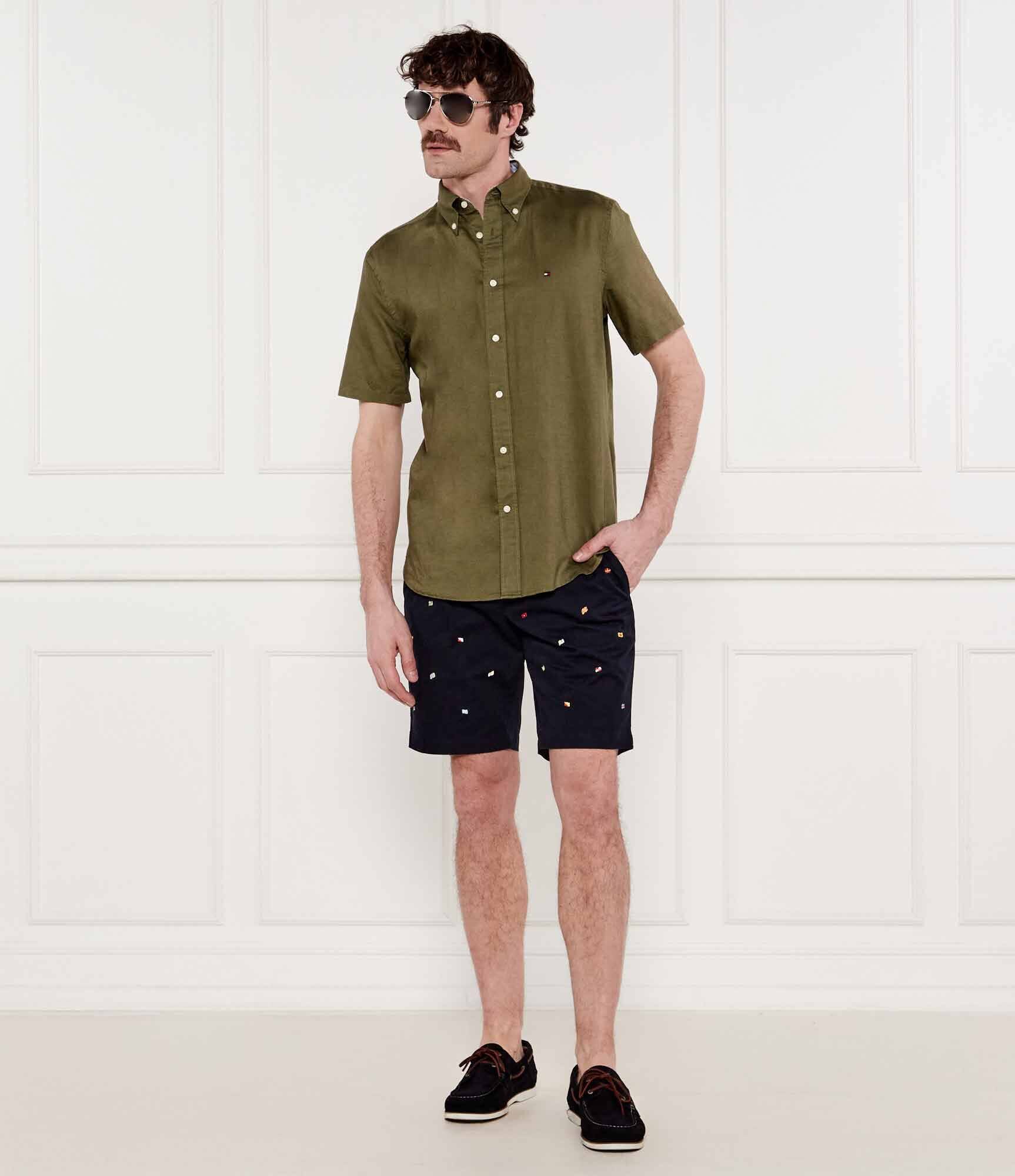 Tommy Hilfiger Cămașă | Regular Fit | cu adaos de in