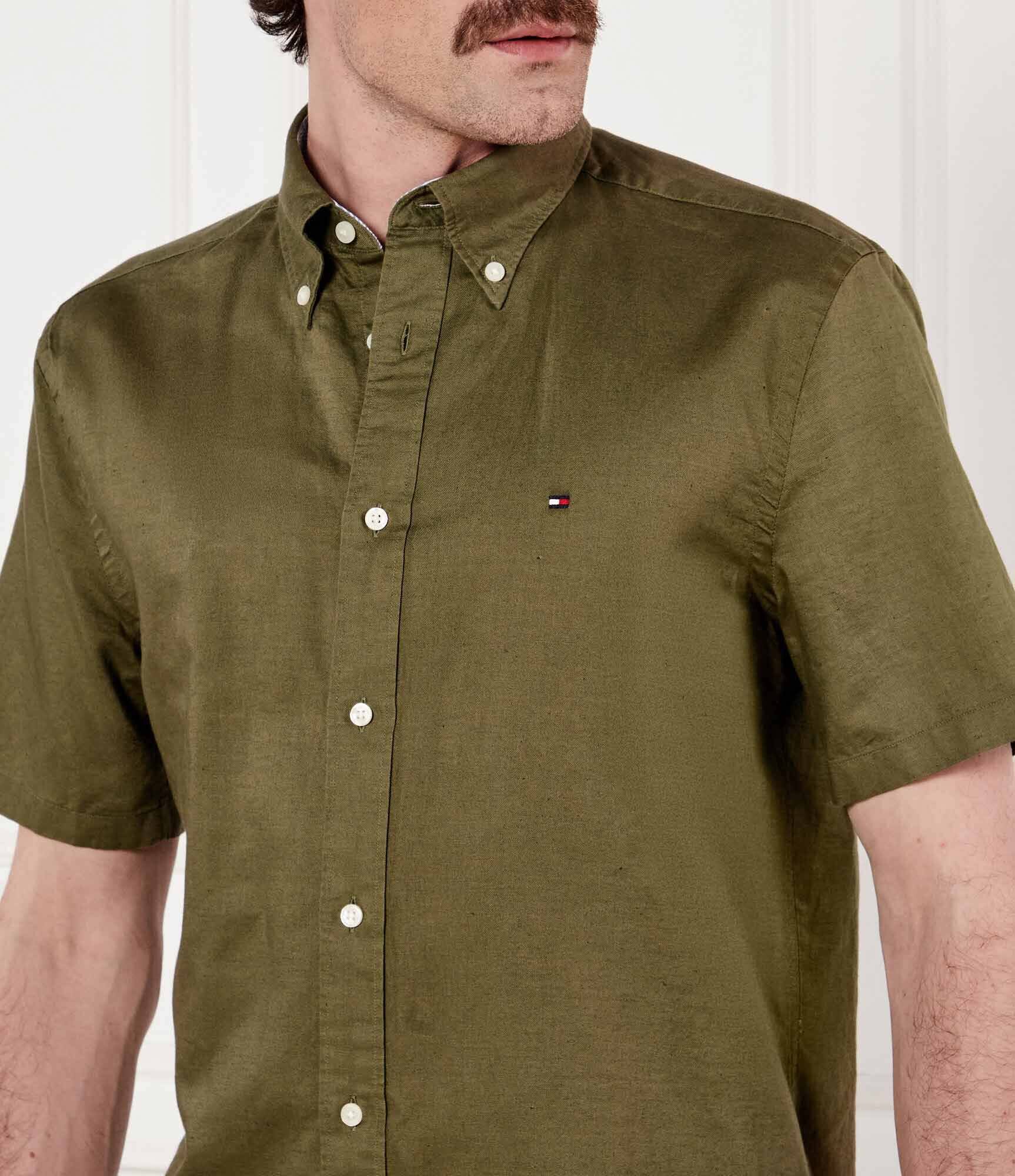 Tommy Hilfiger Cămașă | Regular Fit | cu adaos de in