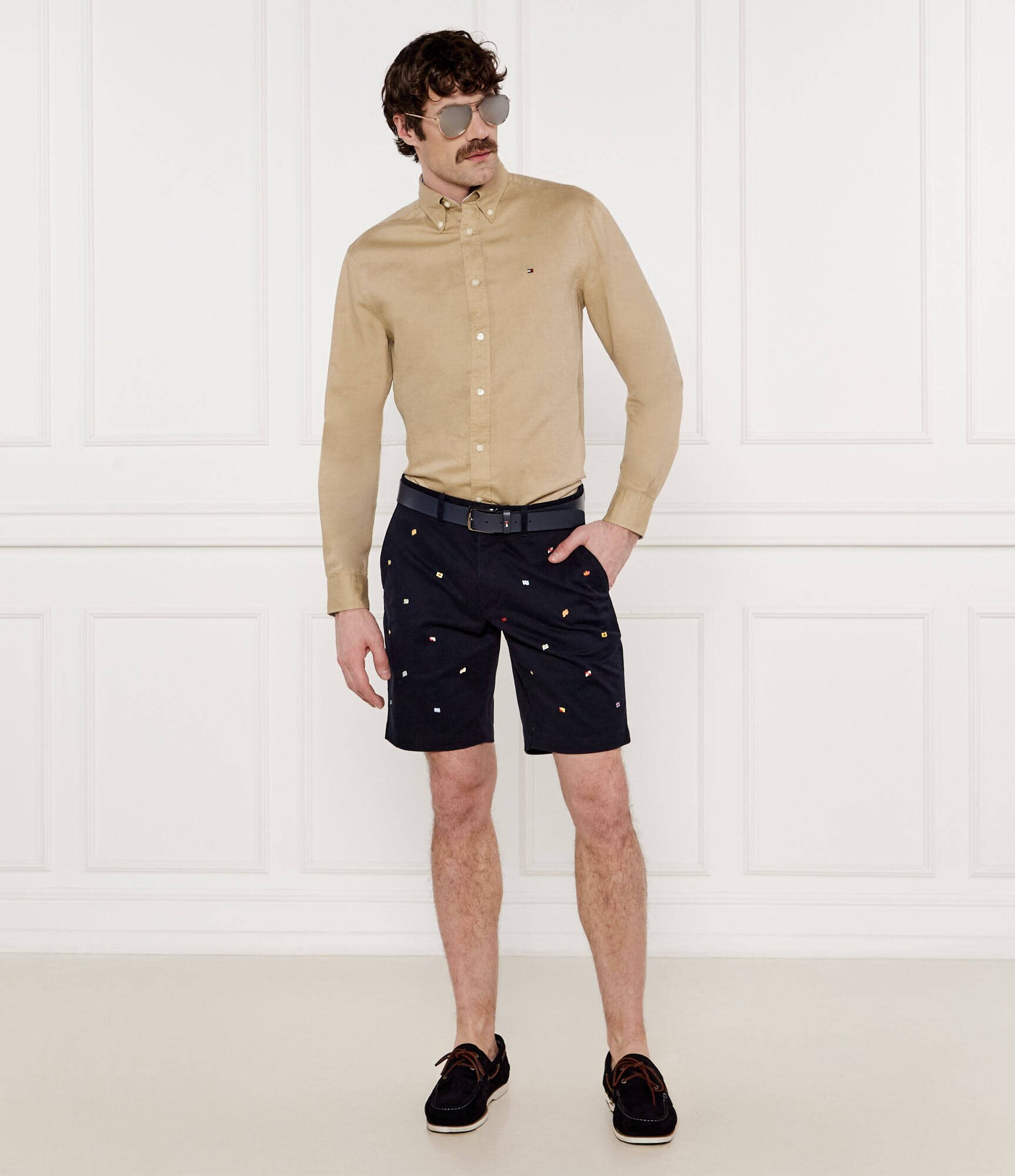 Tommy Hilfiger Cămașă | Regular Fit | cu adaos de in