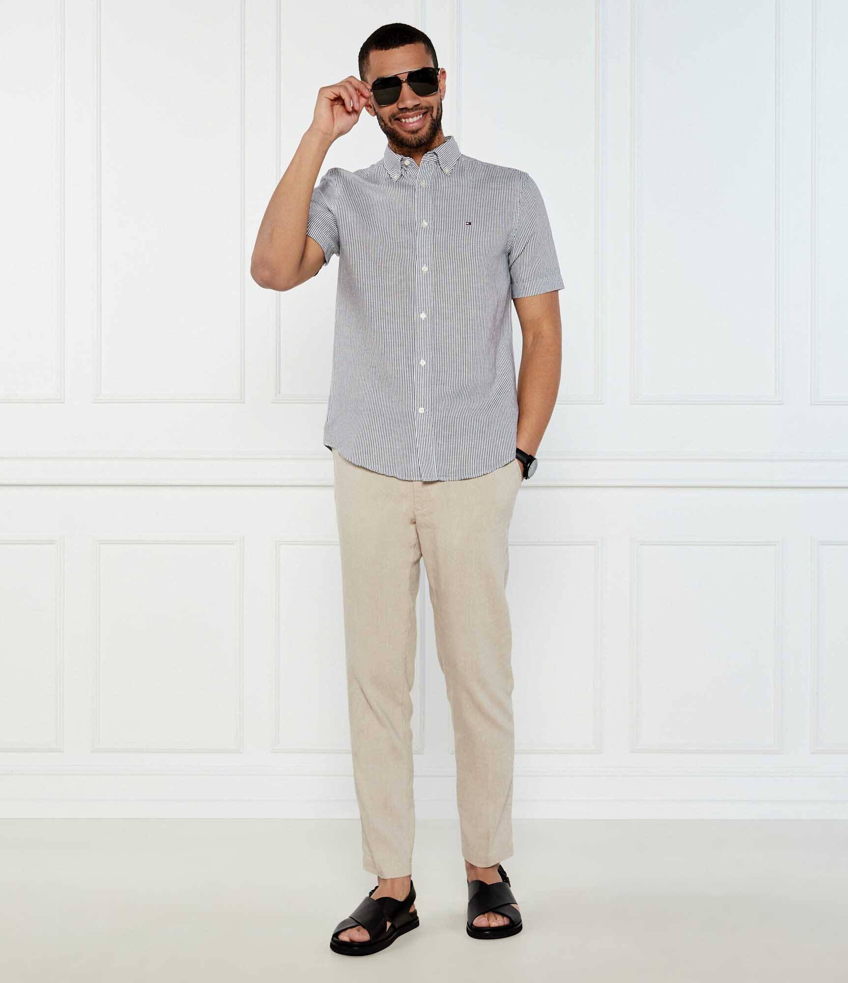 Tommy Hilfiger Cămașă | Regular Fit | cu adaos de in