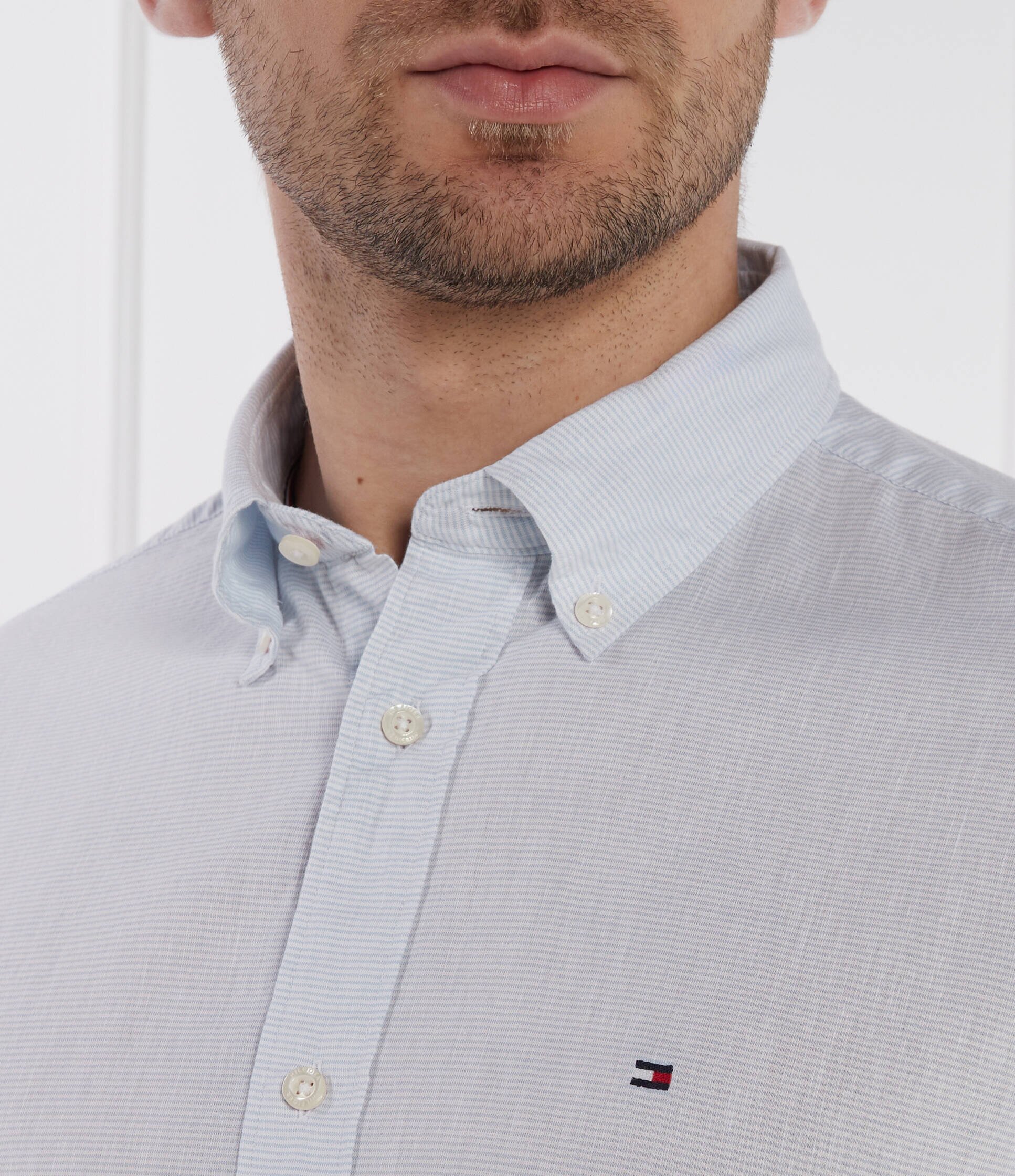 Tommy Hilfiger Cămașă | Regular Fit | cu adaos de in