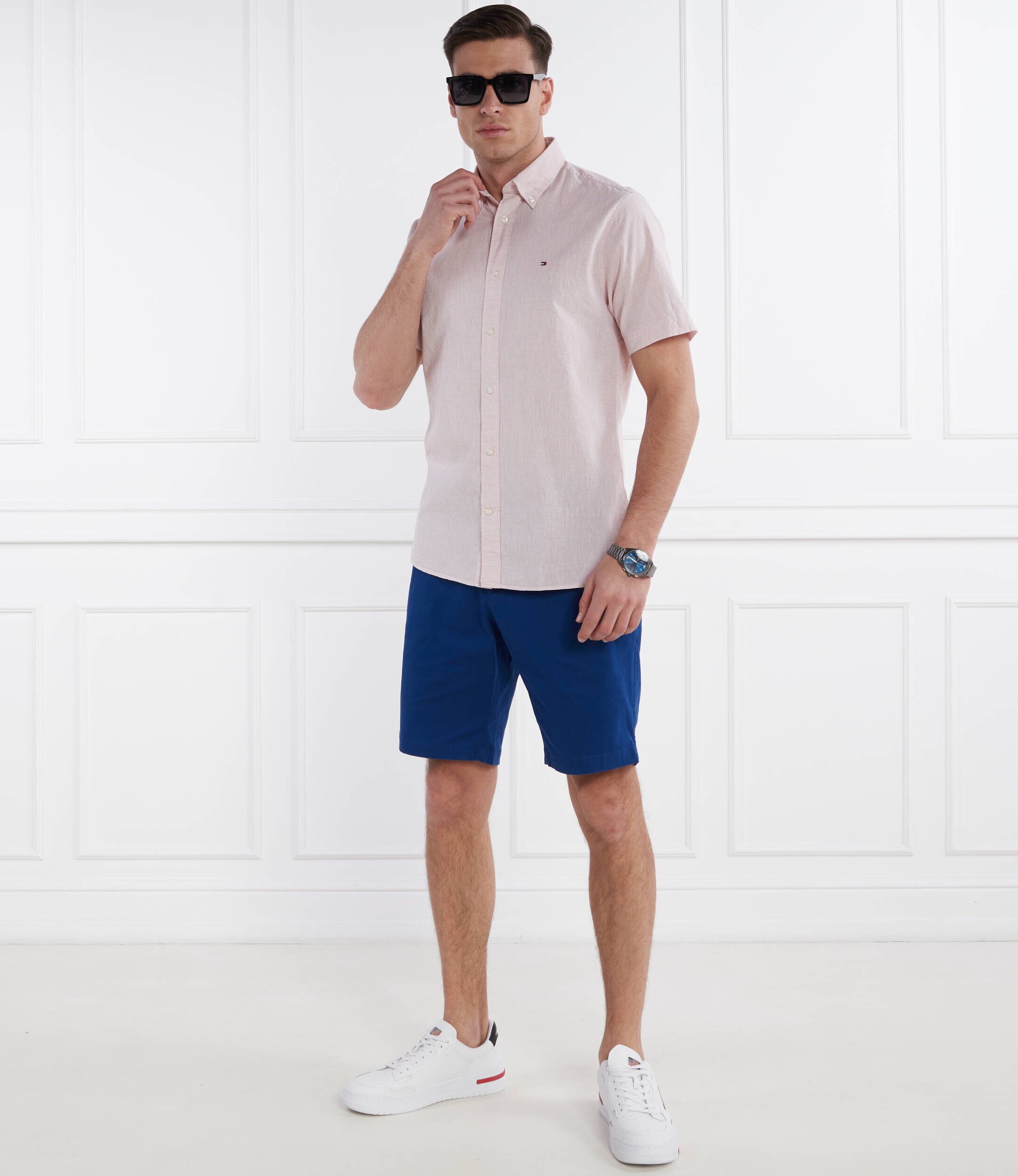 Tommy Hilfiger Cămașă | Regular Fit | cu adaos de in