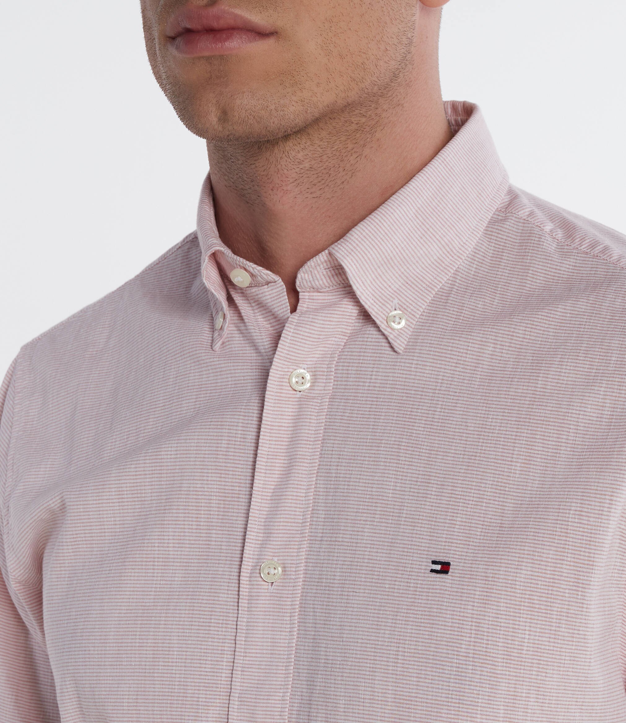 Tommy Hilfiger Cămașă | Regular Fit | cu adaos de in