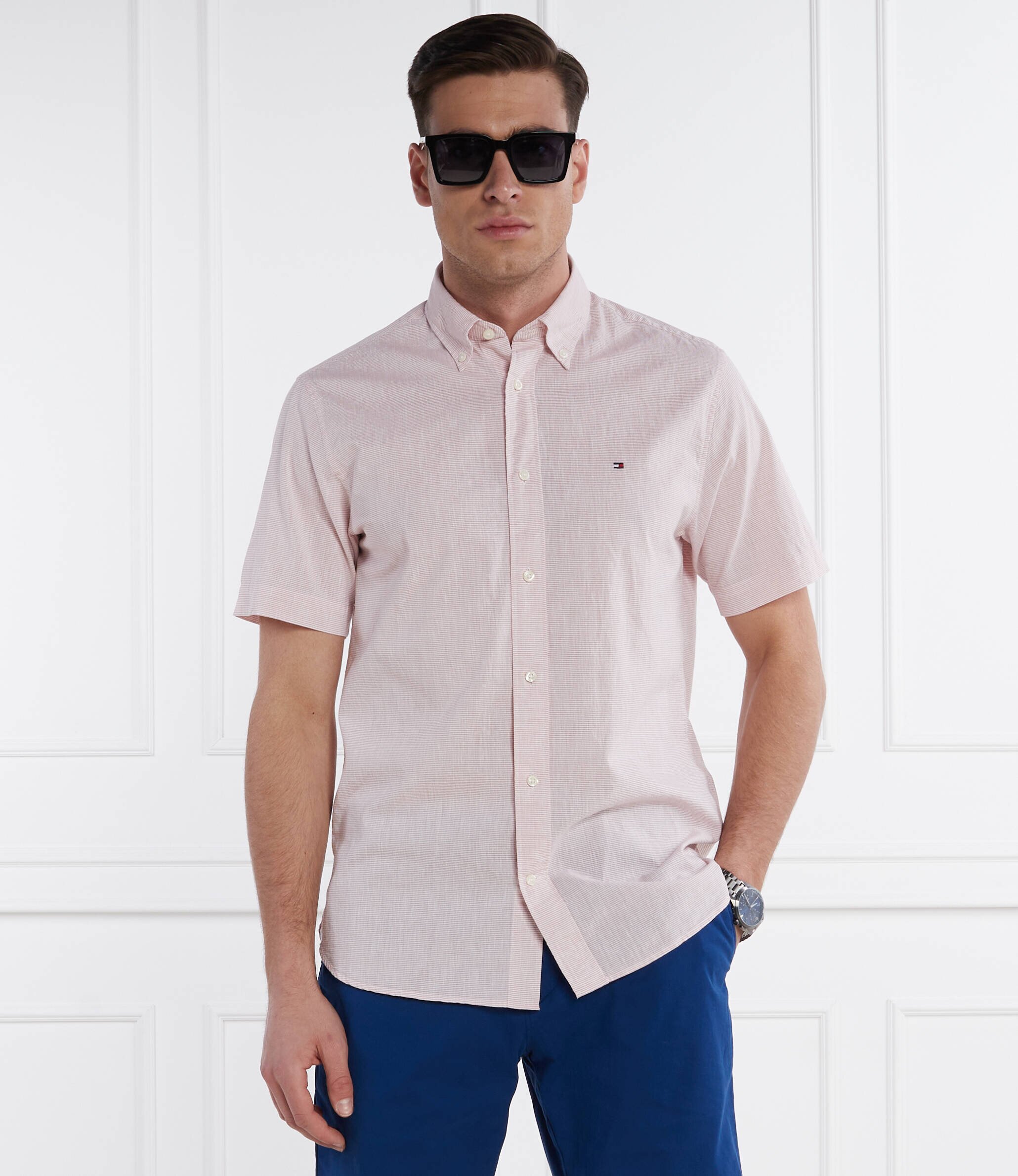 Tommy Hilfiger Cămașă | Regular Fit | cu adaos de in
