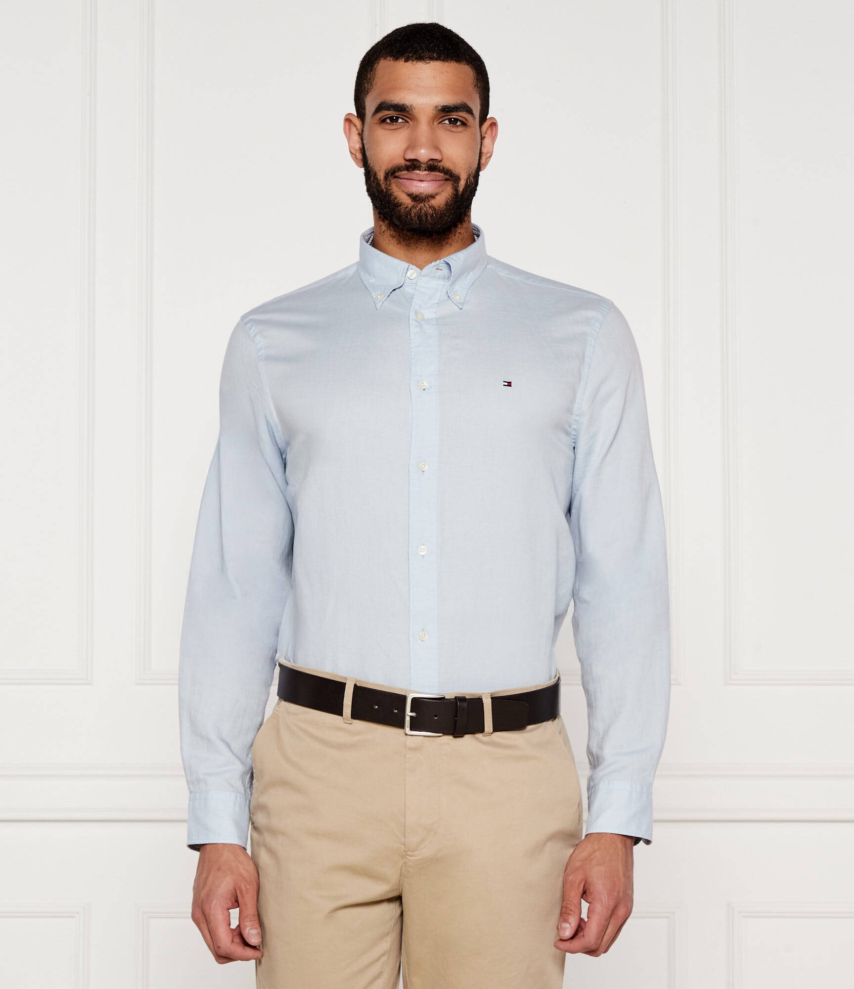 Tommy Hilfiger Cămașă | Regular Fit | cu adaos de in