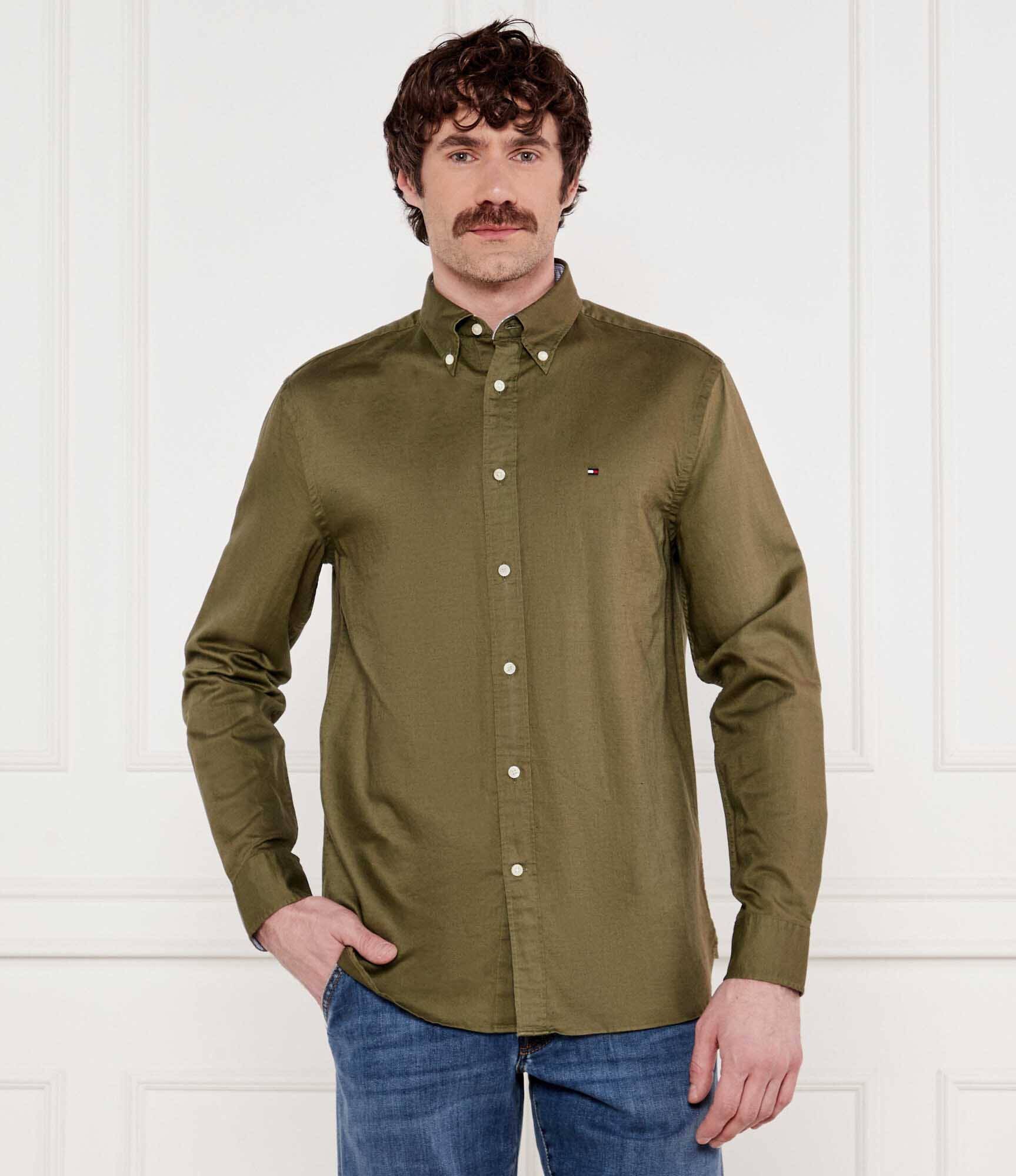 Tommy Hilfiger Cămașă | Regular Fit | cu adaos de in