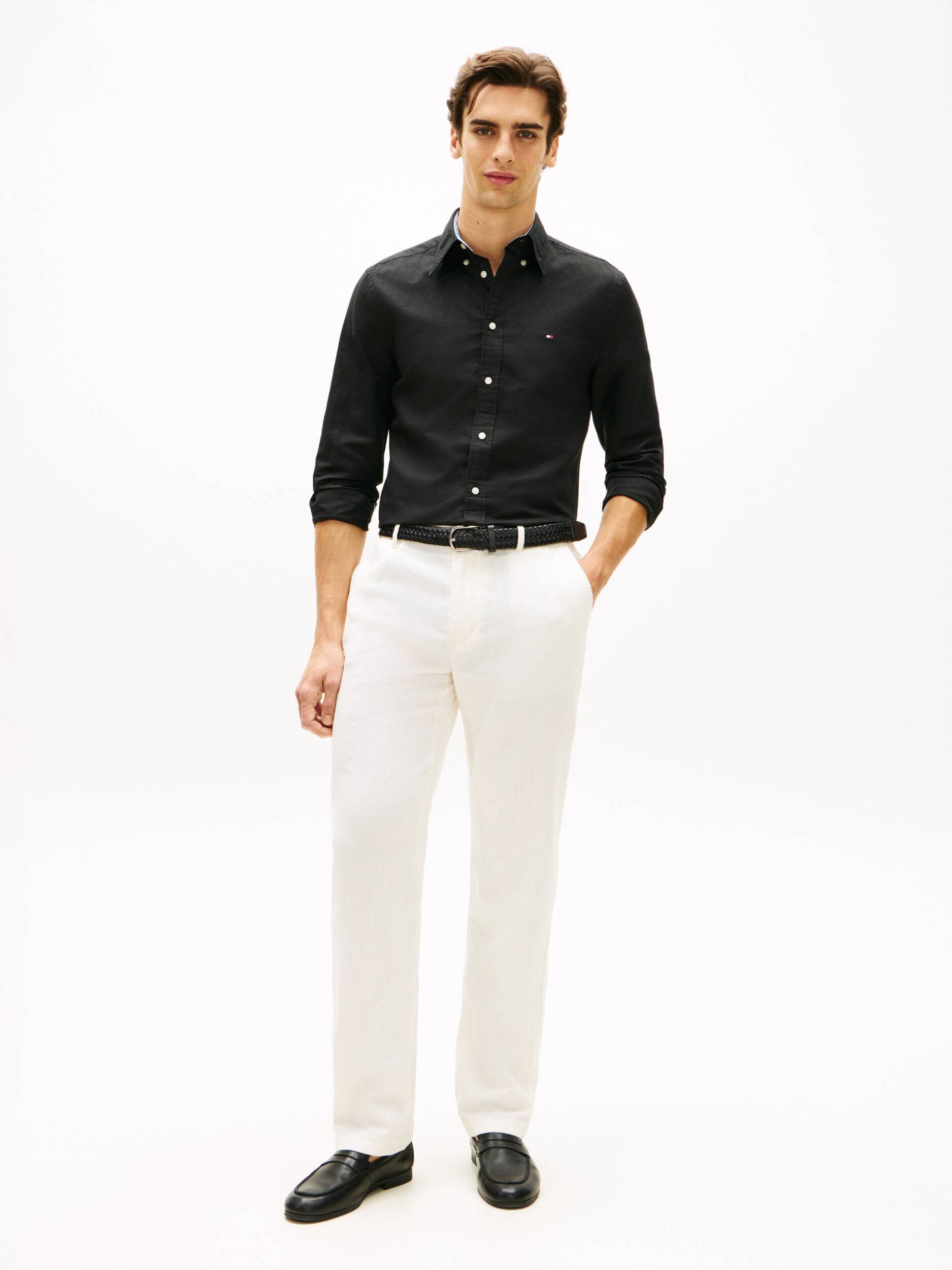 Tommy Hilfiger Cămașă | regular fit | cu adaos de in