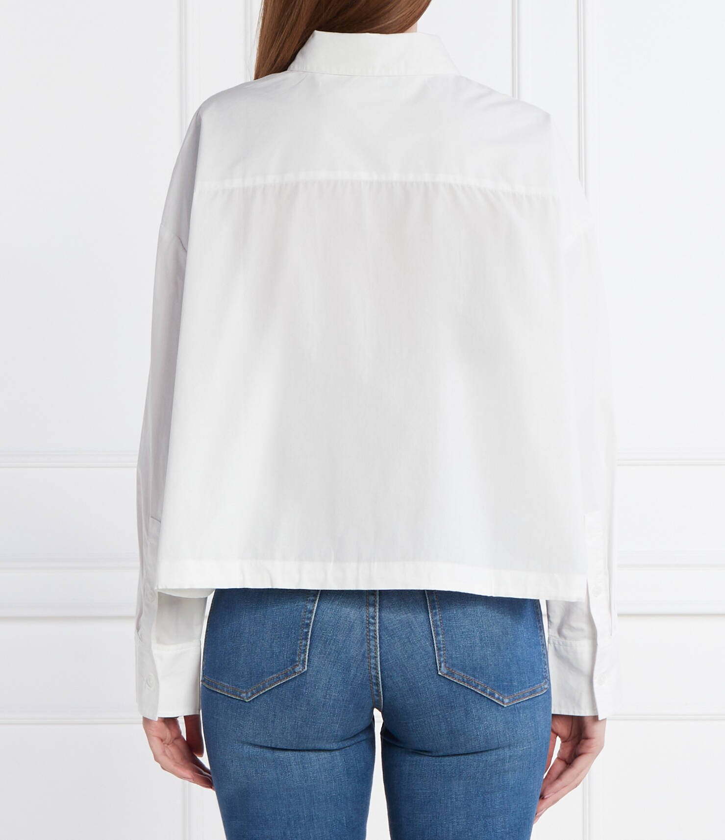 Tommy Hilfiger Cămașă SMD BLOUSON DRAWSTRING | Cropped Fit