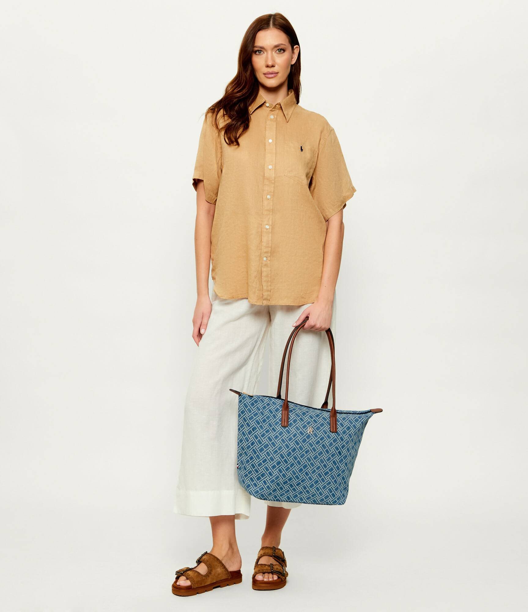 Tommy Hilfiger De blugi geantă shopper cu adaos de piele