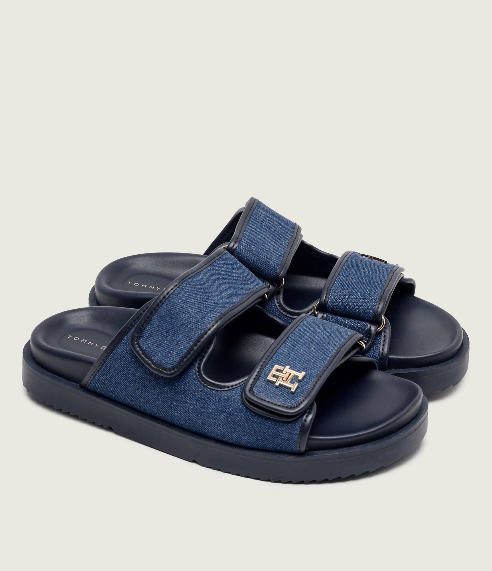 Tommy Hilfiger De blugi șlapi cu adaos de piele
