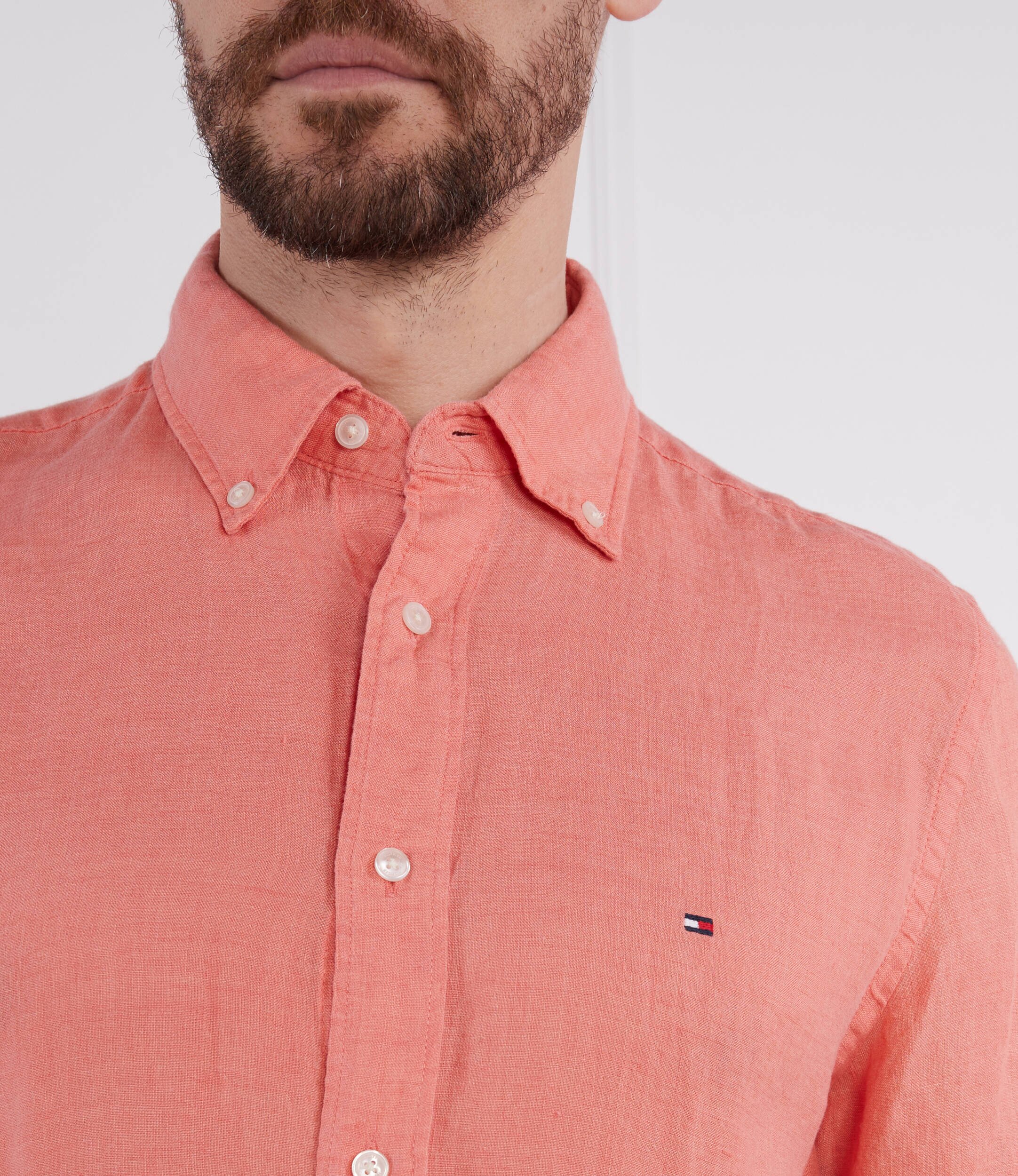 Tommy Hilfiger De in cămașă PIGMENT DYED LINEN RF SHIRT S/S | Regular Fit