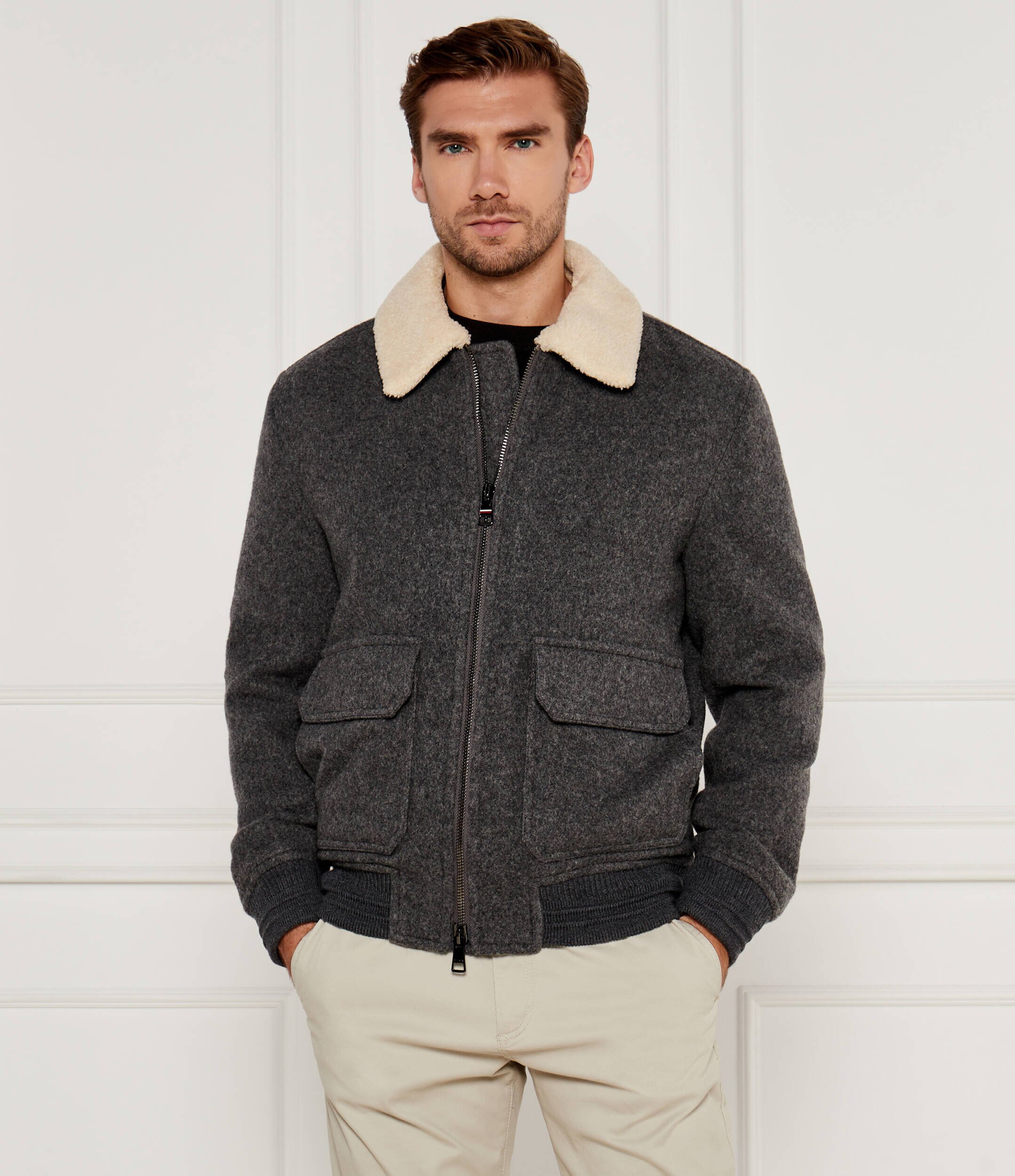 Tommy Hilfiger De lână geacă | regular fit | shearling