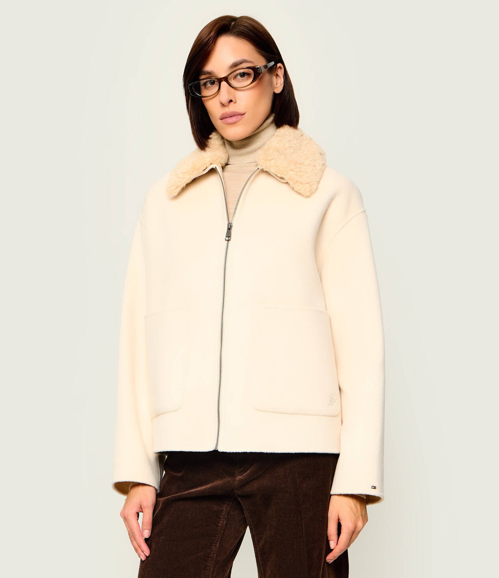 Tommy Hilfiger De lână geacă | regular fit | shearling