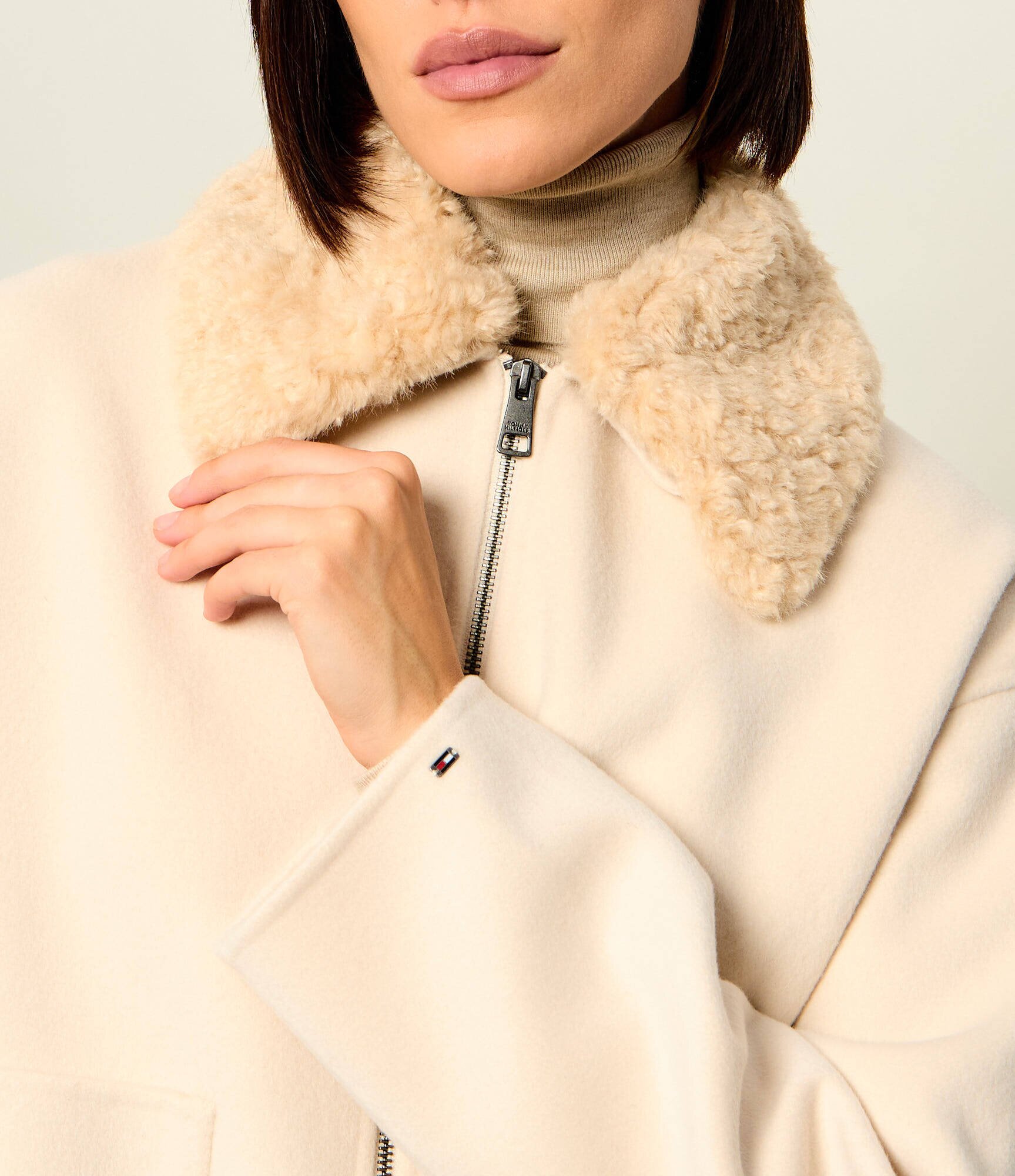 Tommy Hilfiger De lână geacă | regular fit | shearling