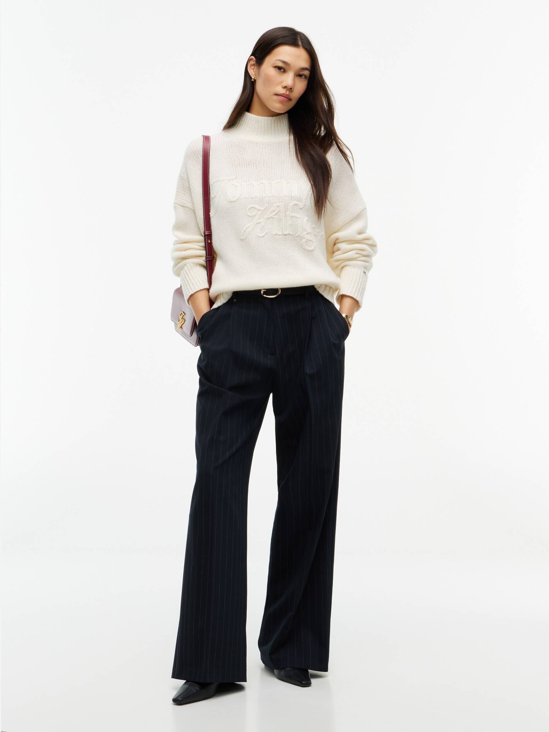 Tommy Hilfiger De lână guler înalt Heritage | Relaxed fit