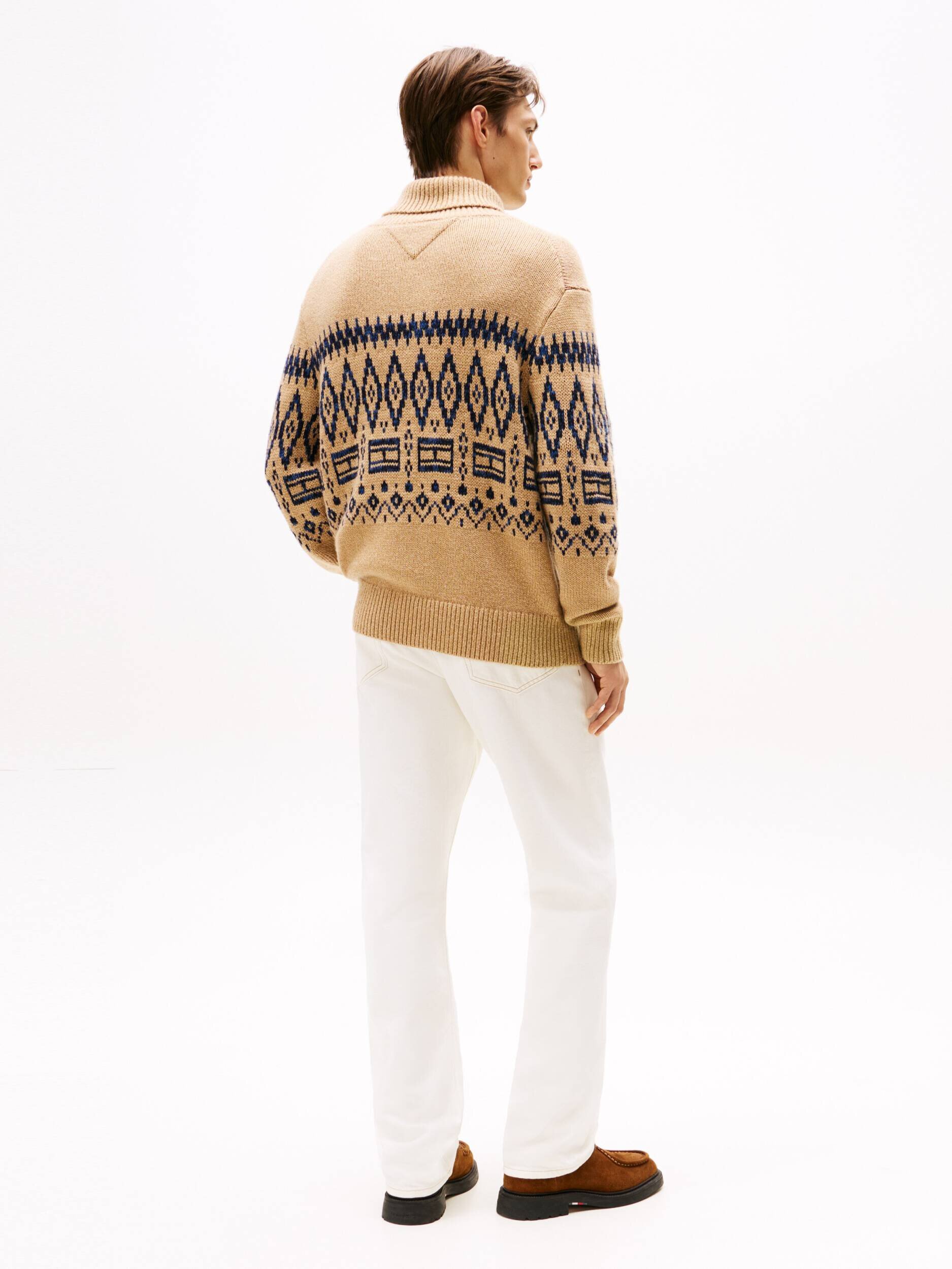 Tommy Hilfiger De lână maletă Fair Isle | Relaxed fit